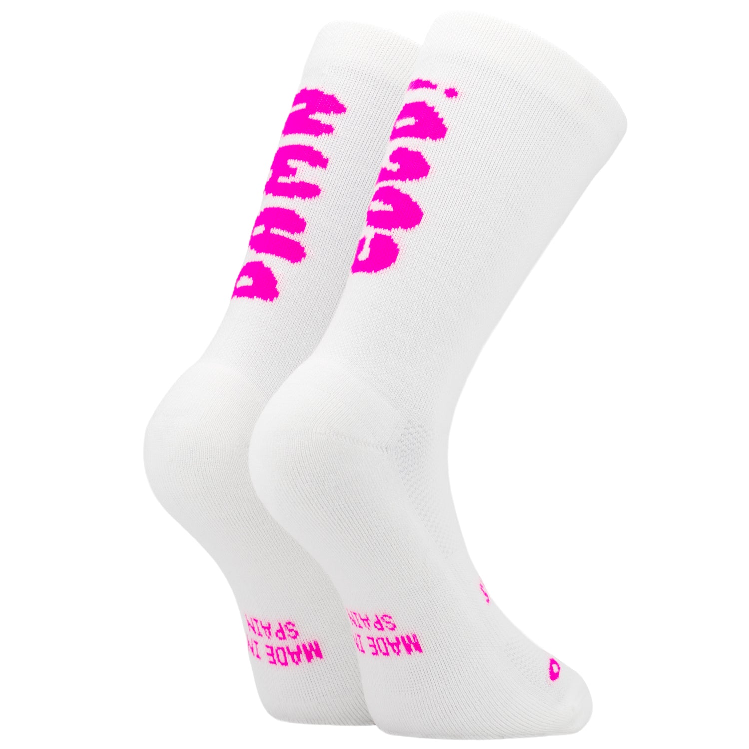 DAMN COLD WHITE - MERINO WOOL CYCLING SOCKS