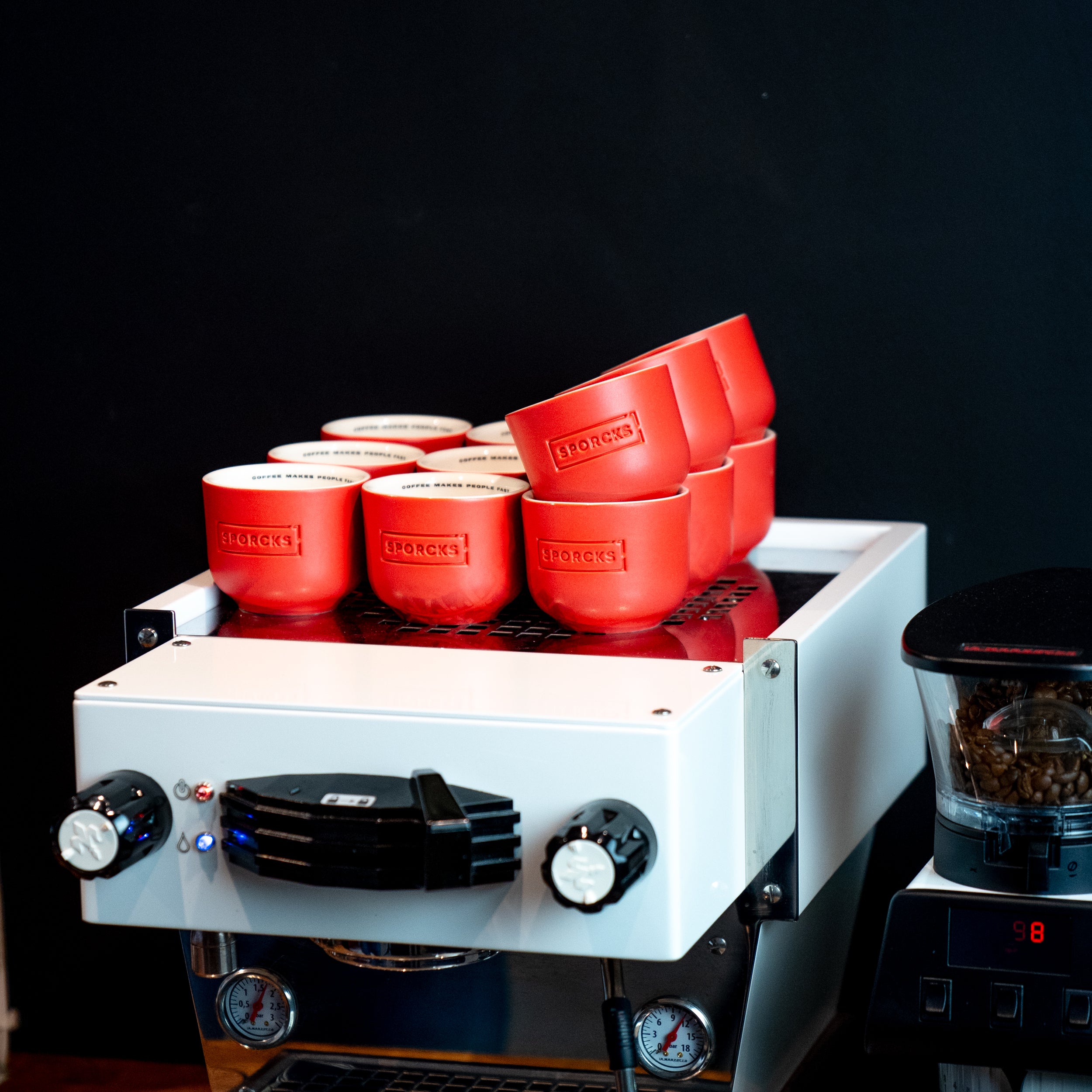Red Cappuccino Cup - 200ml