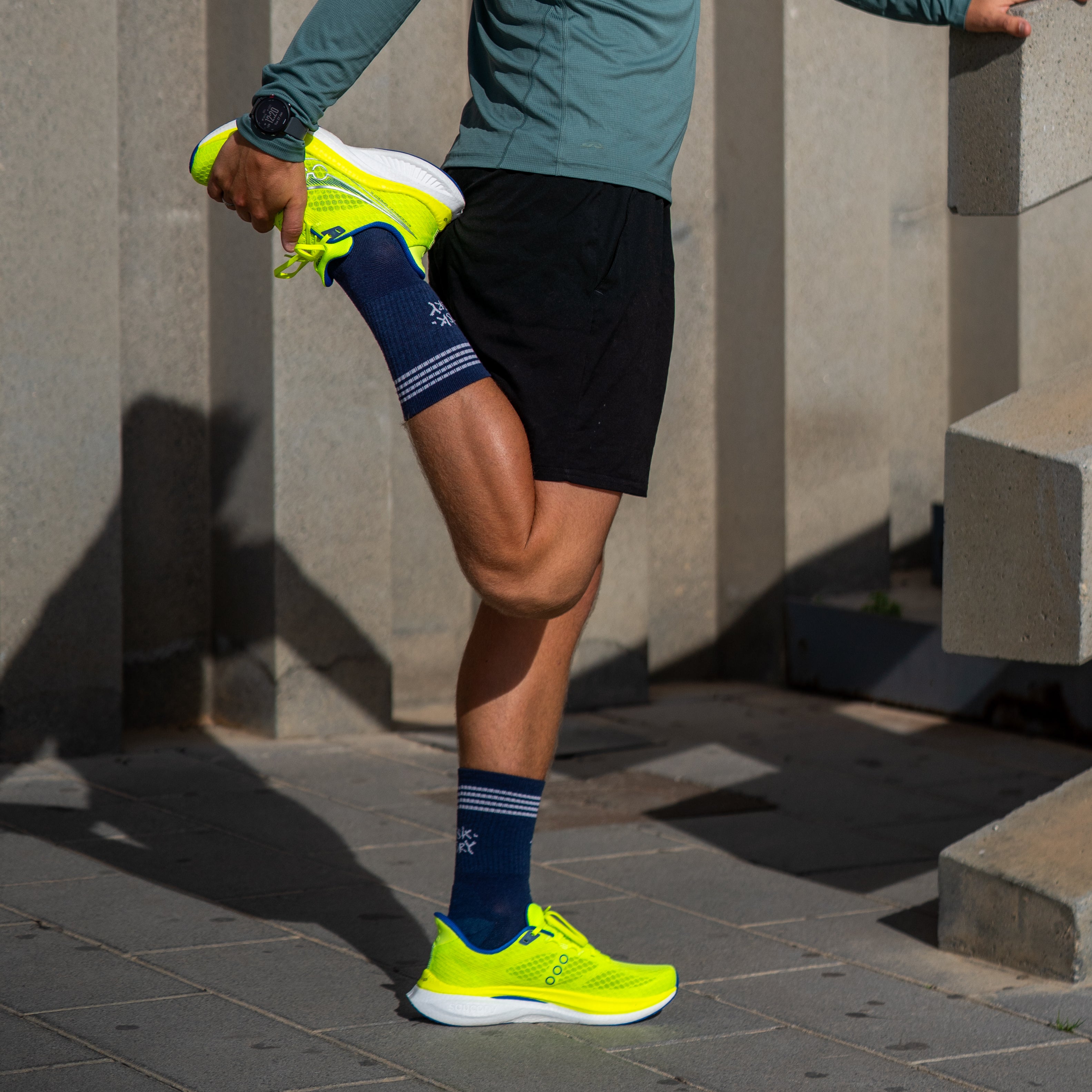 NO RISK BLUE - CALCETIN WINTER RUNNING