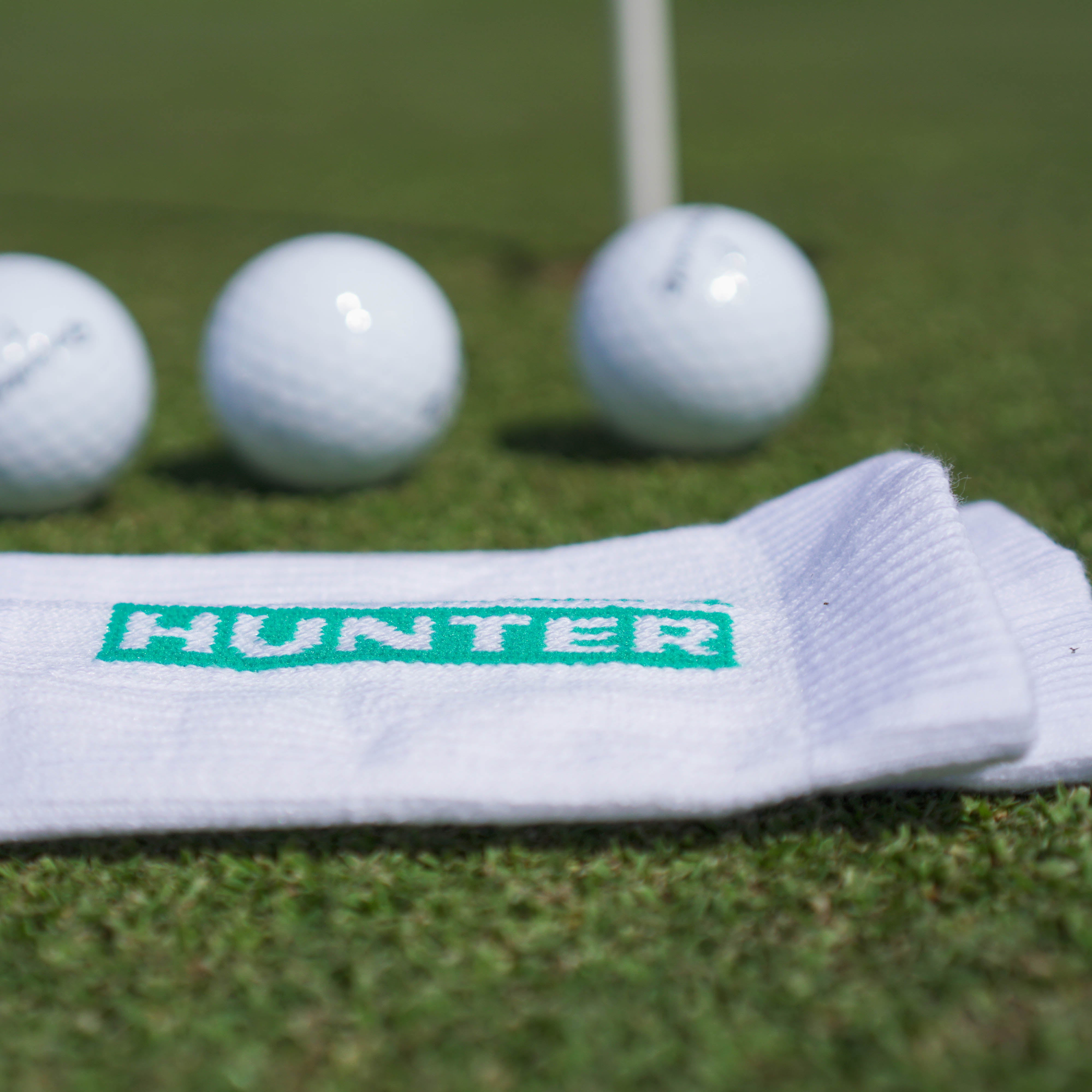 GREEN HUNTER WHITE - CALCETÍN GOLF