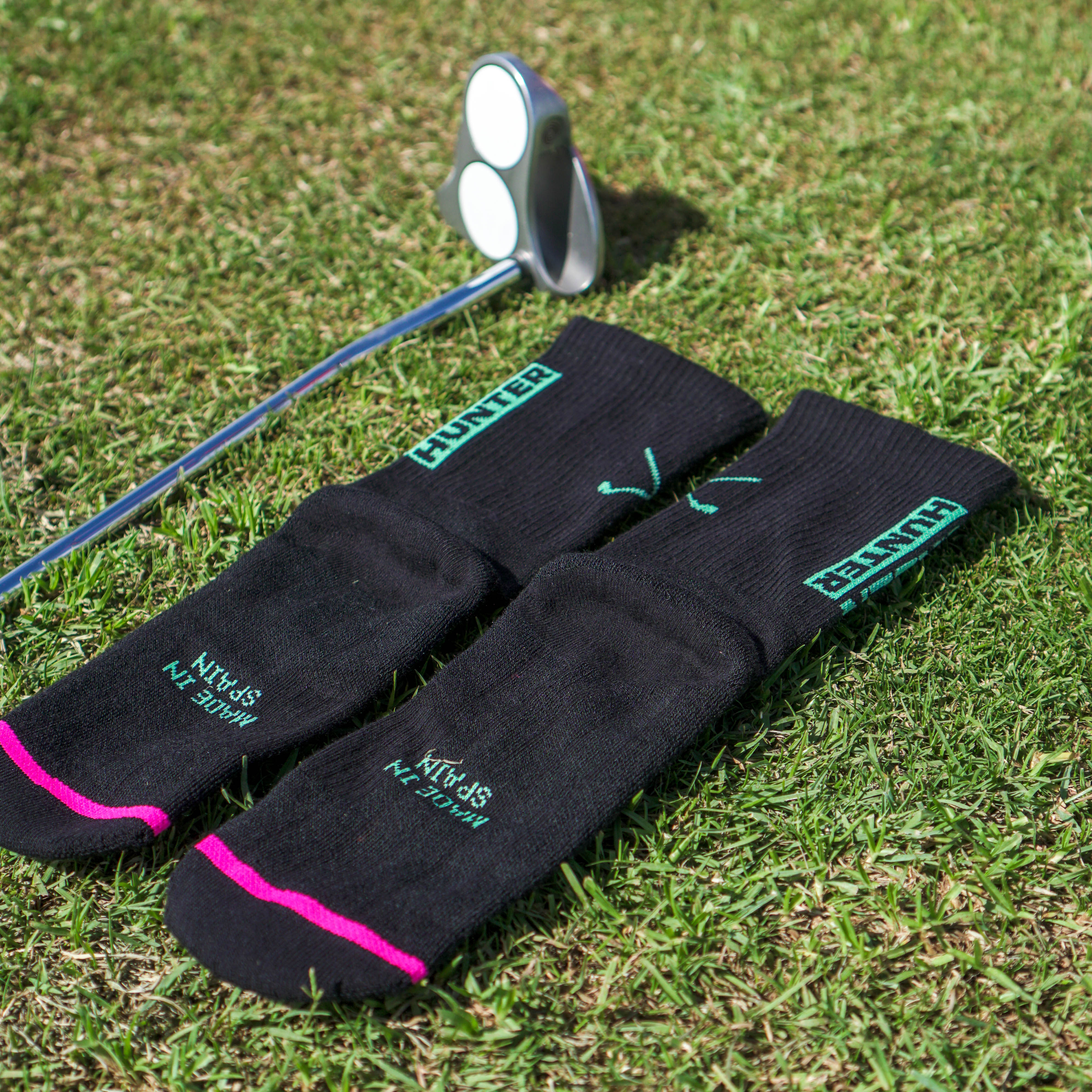 GREEN HUNTER BLACK - CALCETÍN GOLF