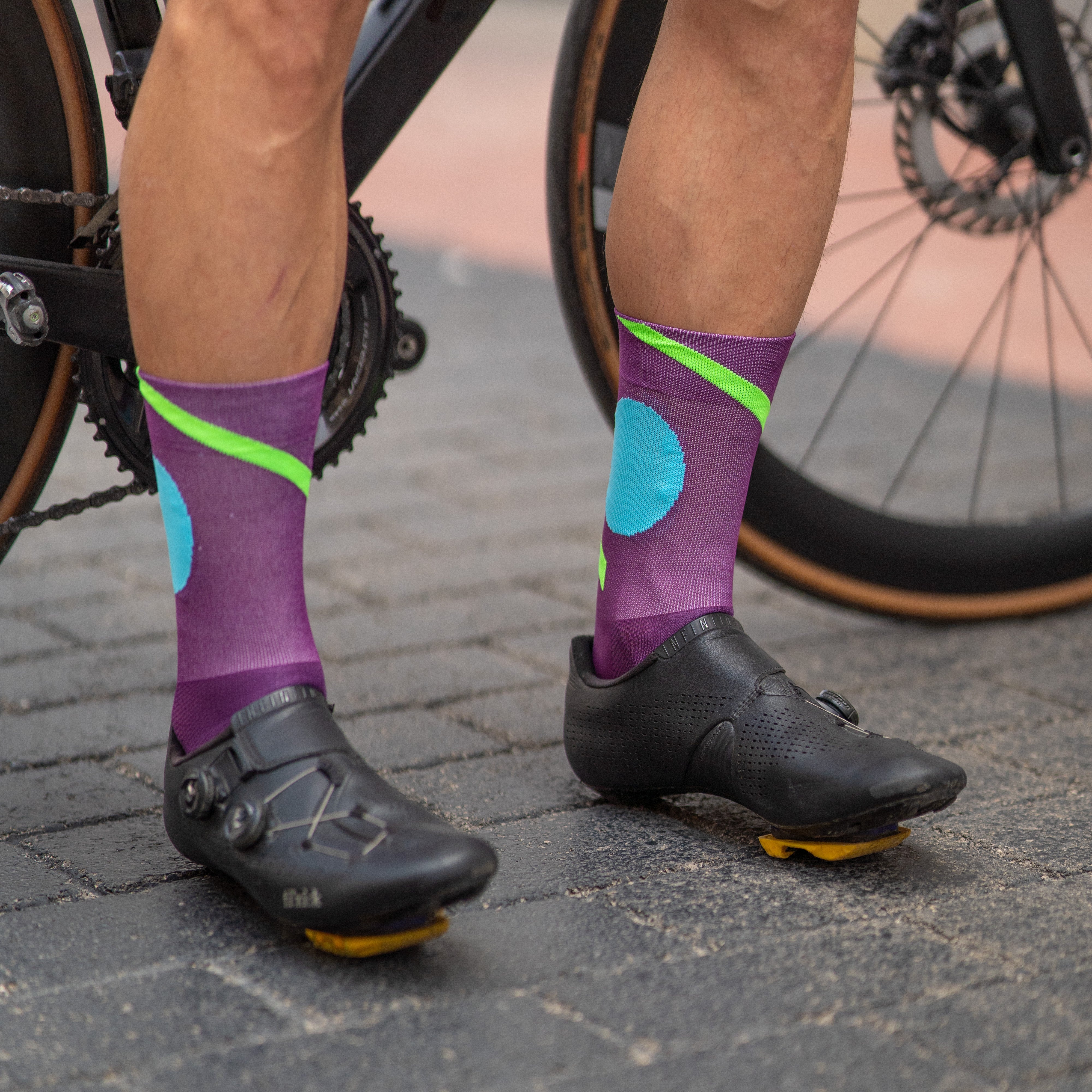 MONTE BECCO PURPLE - CALCETÍN CICLISMO