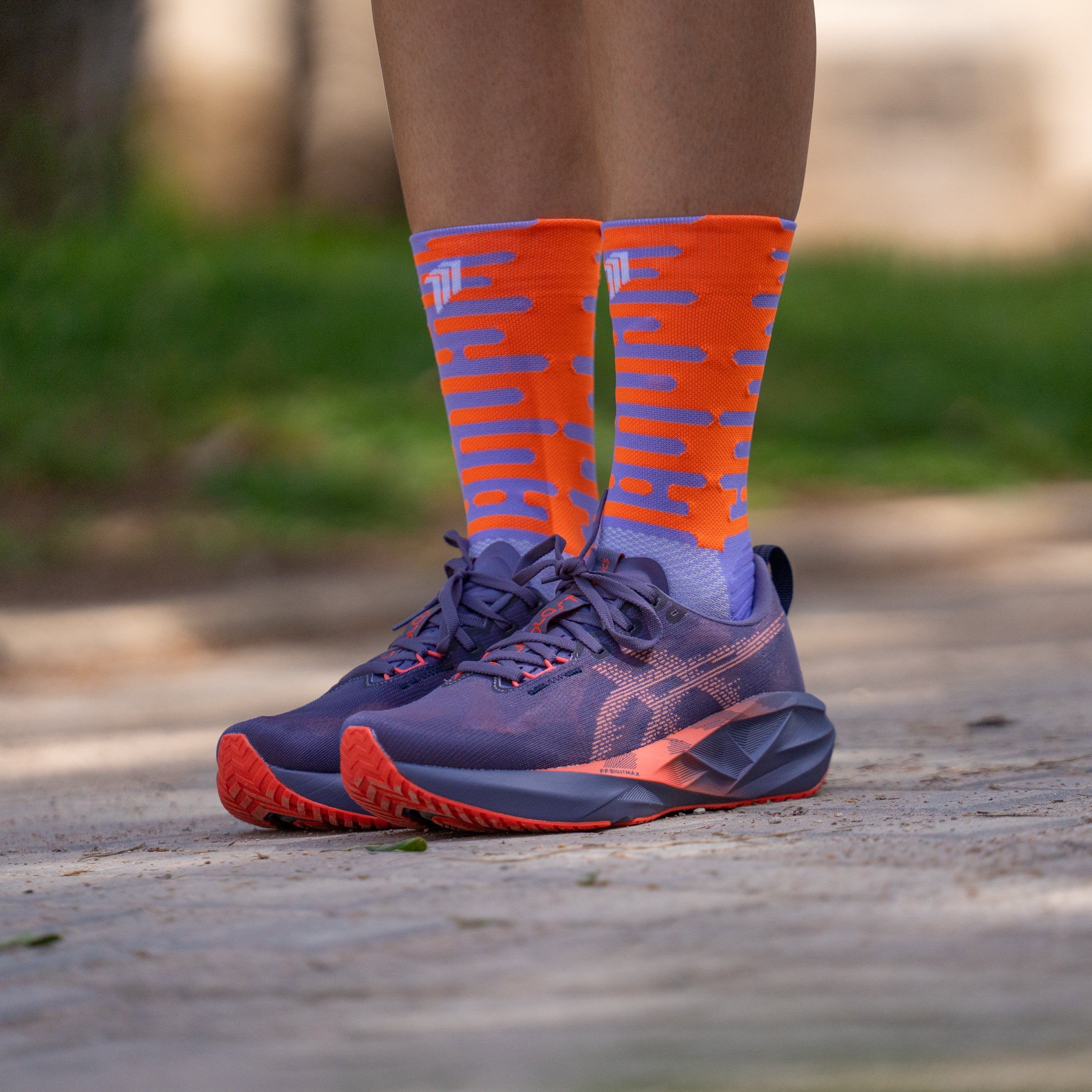 RHYTHM PURPLE - RUNNING SOCKS