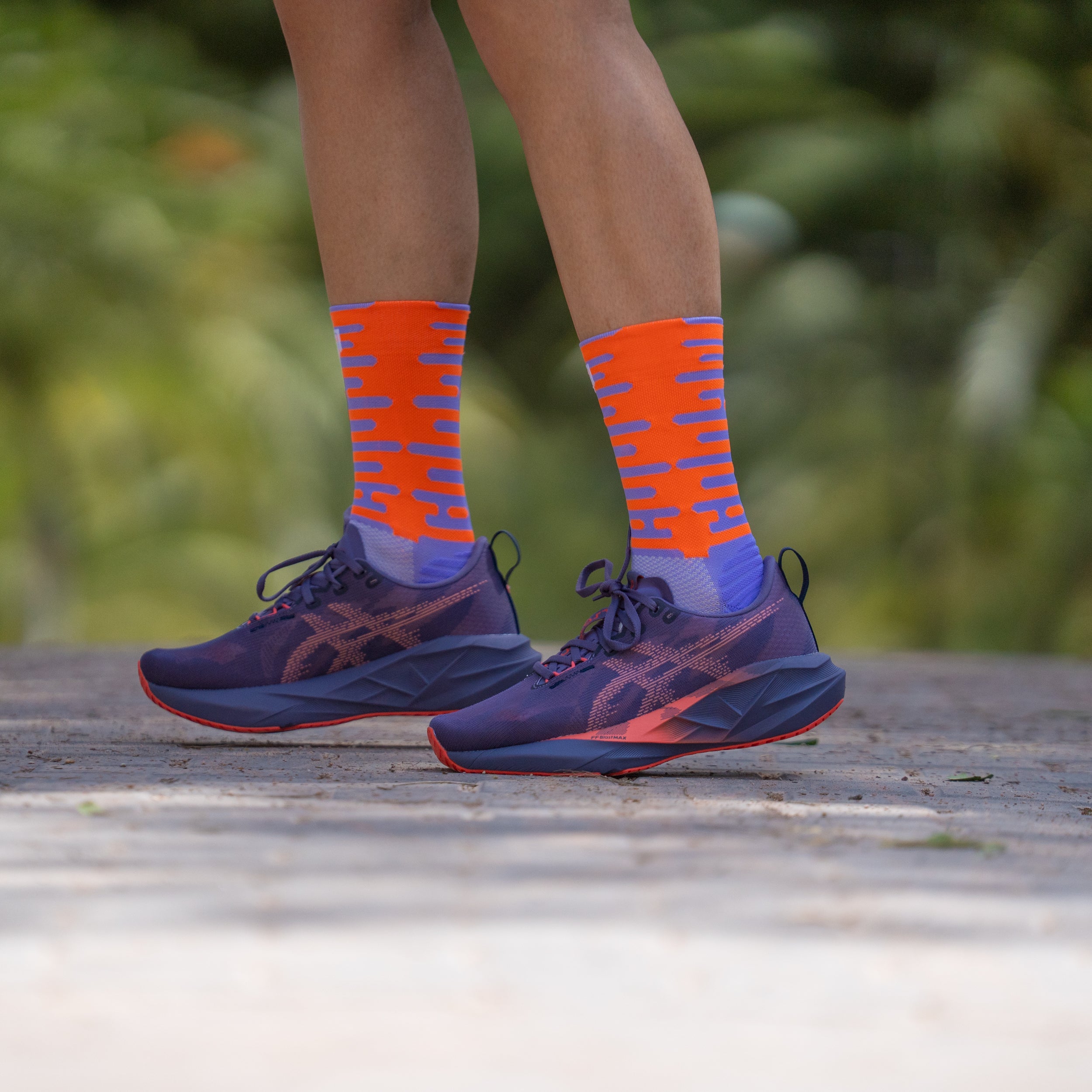 RHYTHM PURPLE - RUNNING SOCKS