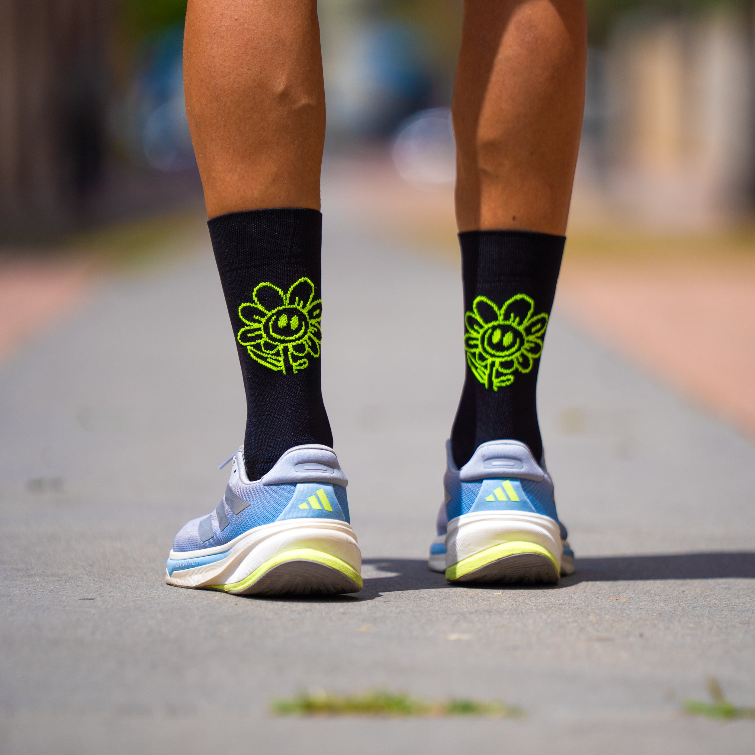 HAPPY DAY BLACK - RUNNING SOCKS