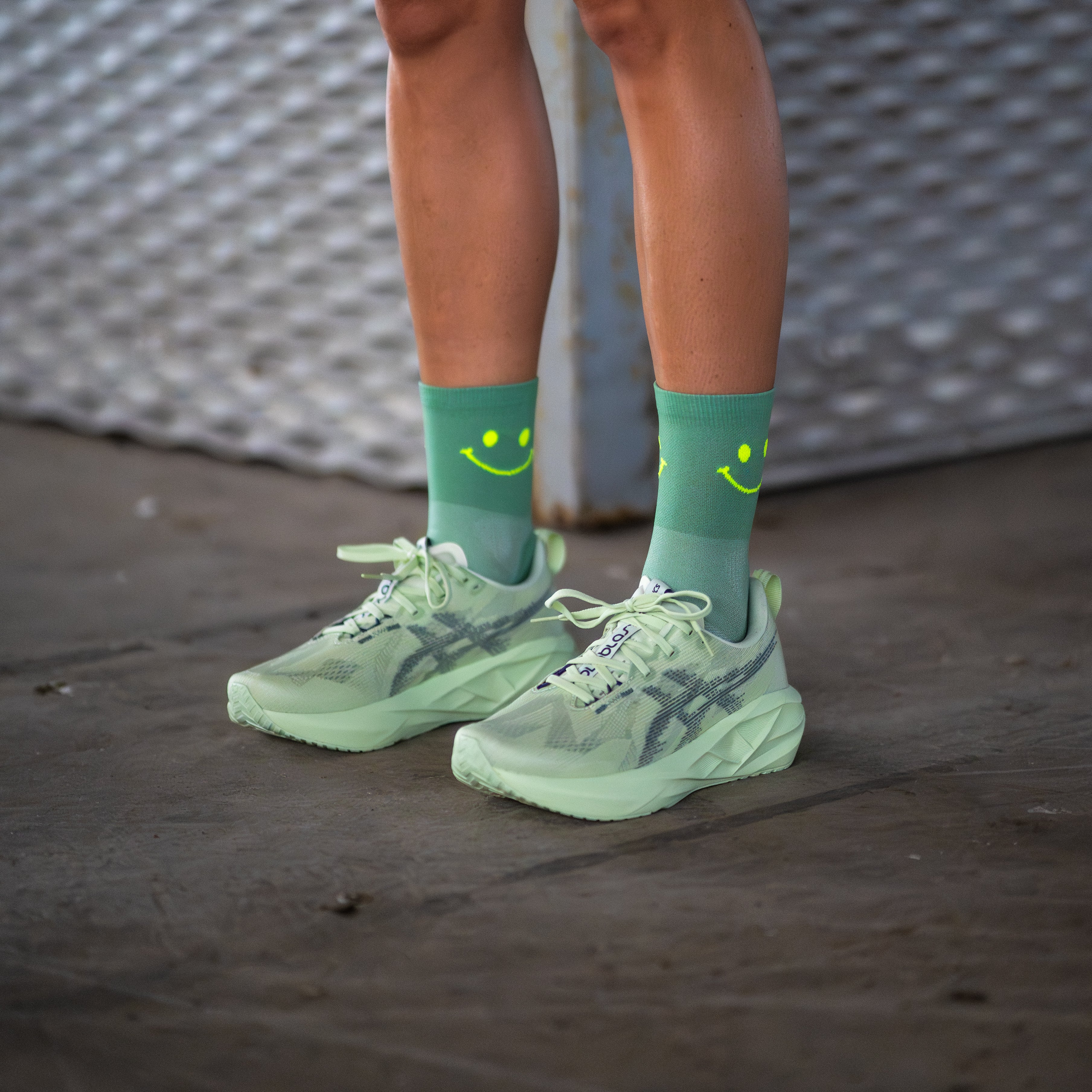 HAPPY MODE GREEN - CALCETÍN RUN ULTRALIGHT