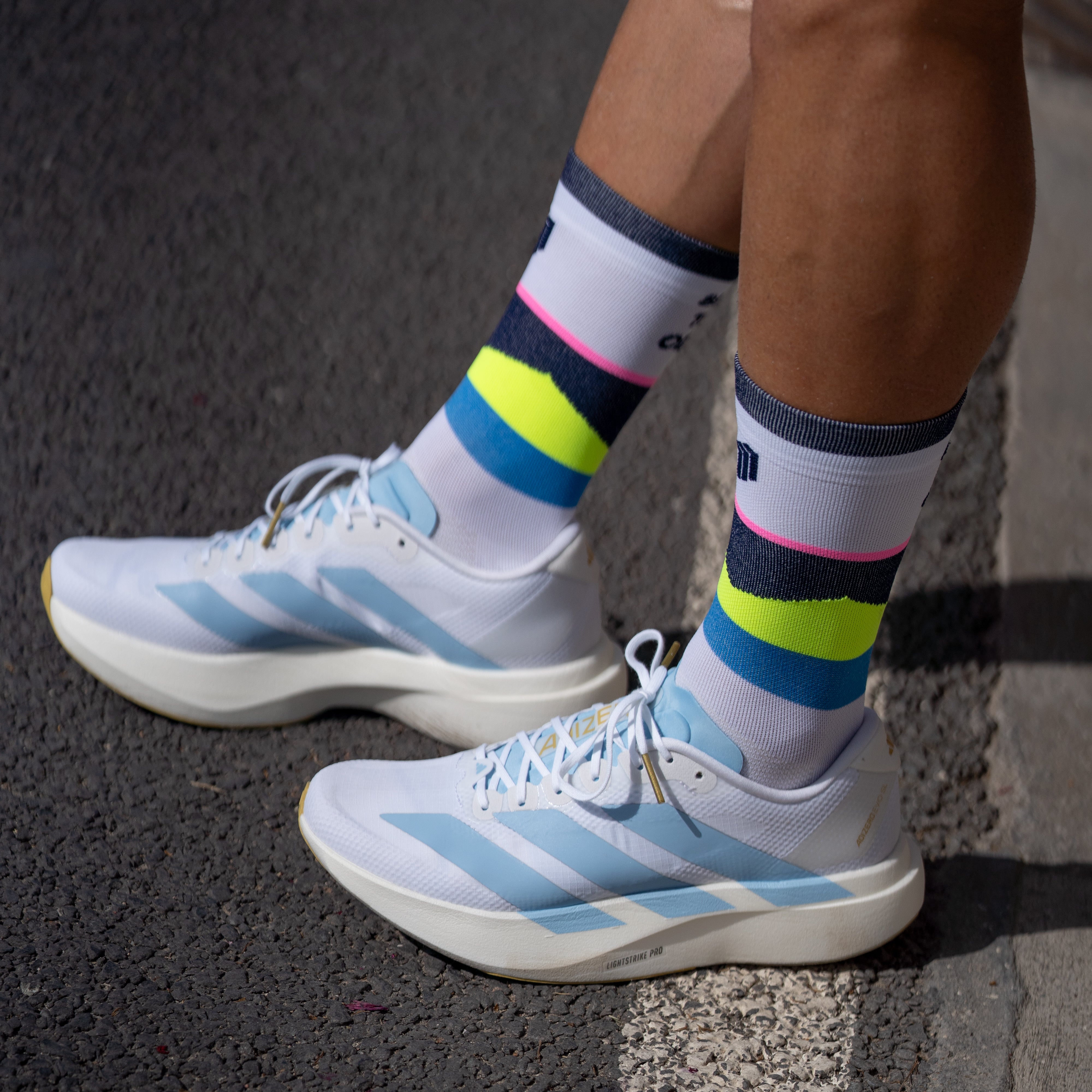 BEAT THE ODDS BLUE - RUNNING SOCKS