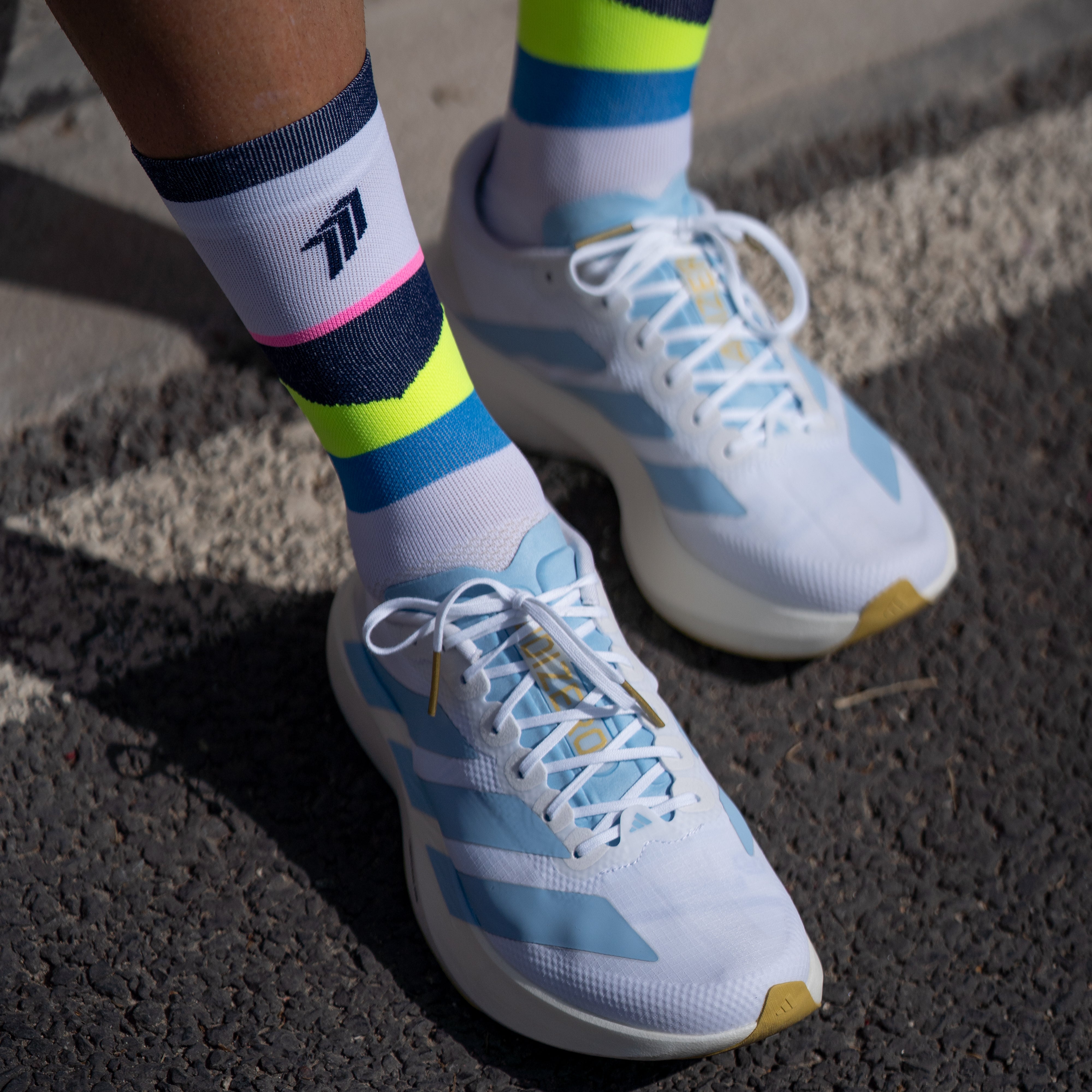 BEAT THE ODDS BLUE - RUNNING SOCKS