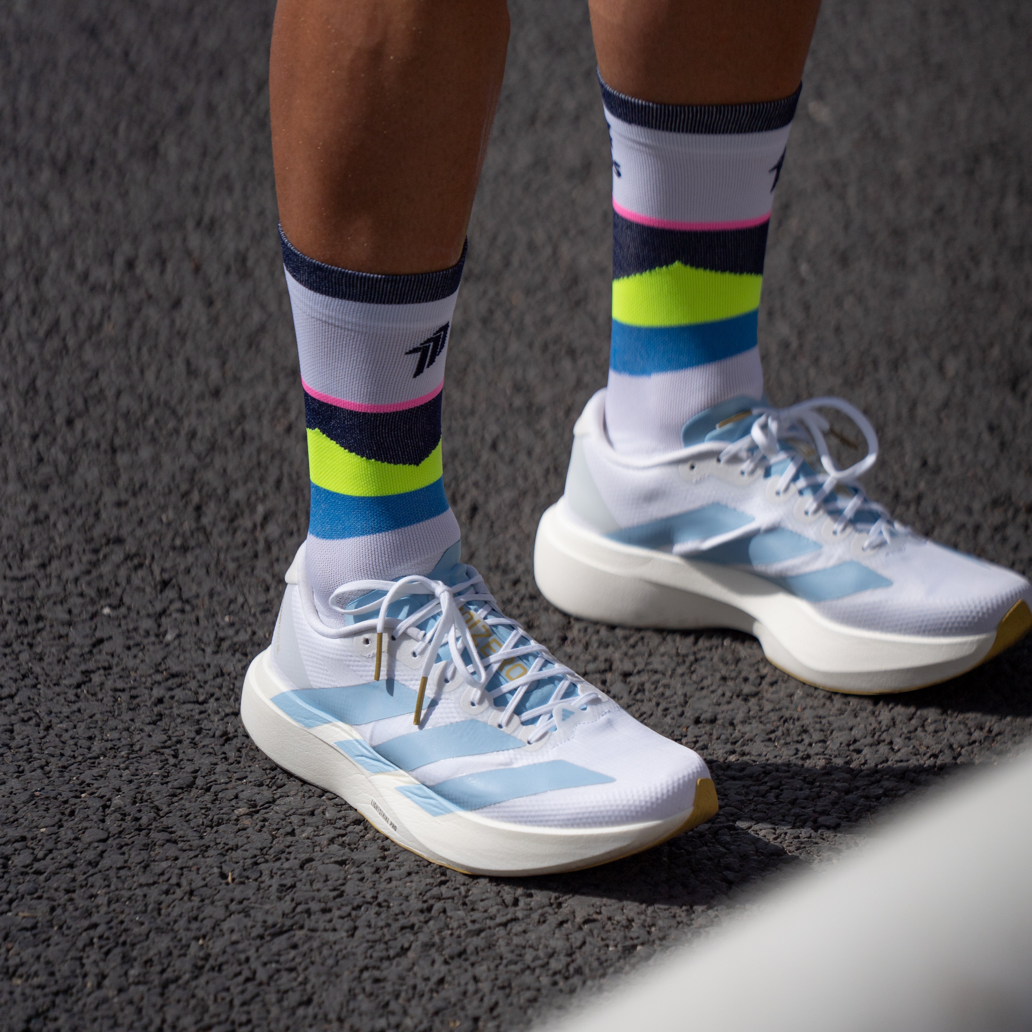 BEAT THE ODDS BLUE - RUNNING SOCKS