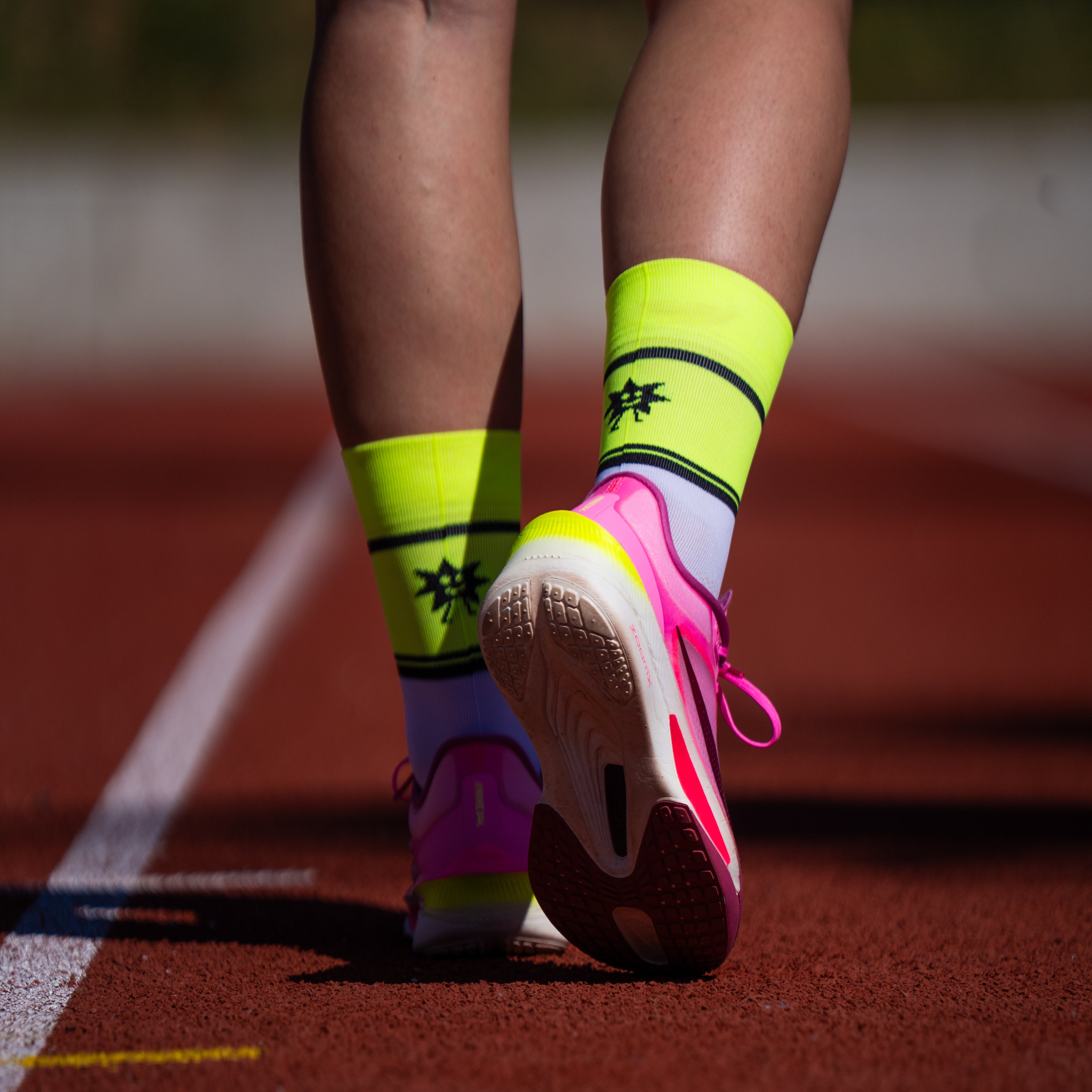RUNNING STAR YELLOW - RUNNING SOCKS