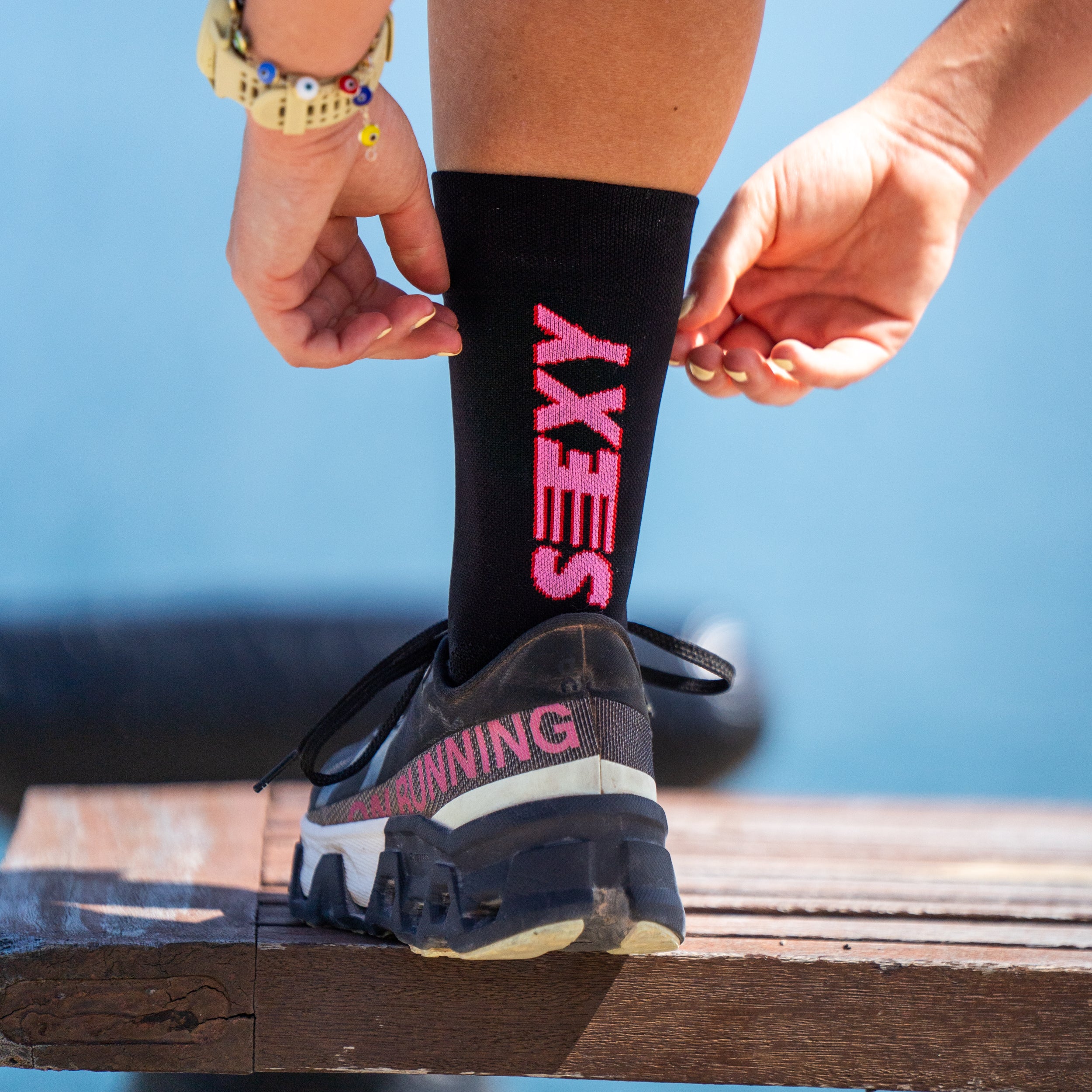 SEXY PACE BLACK - RUNNING SOCKS