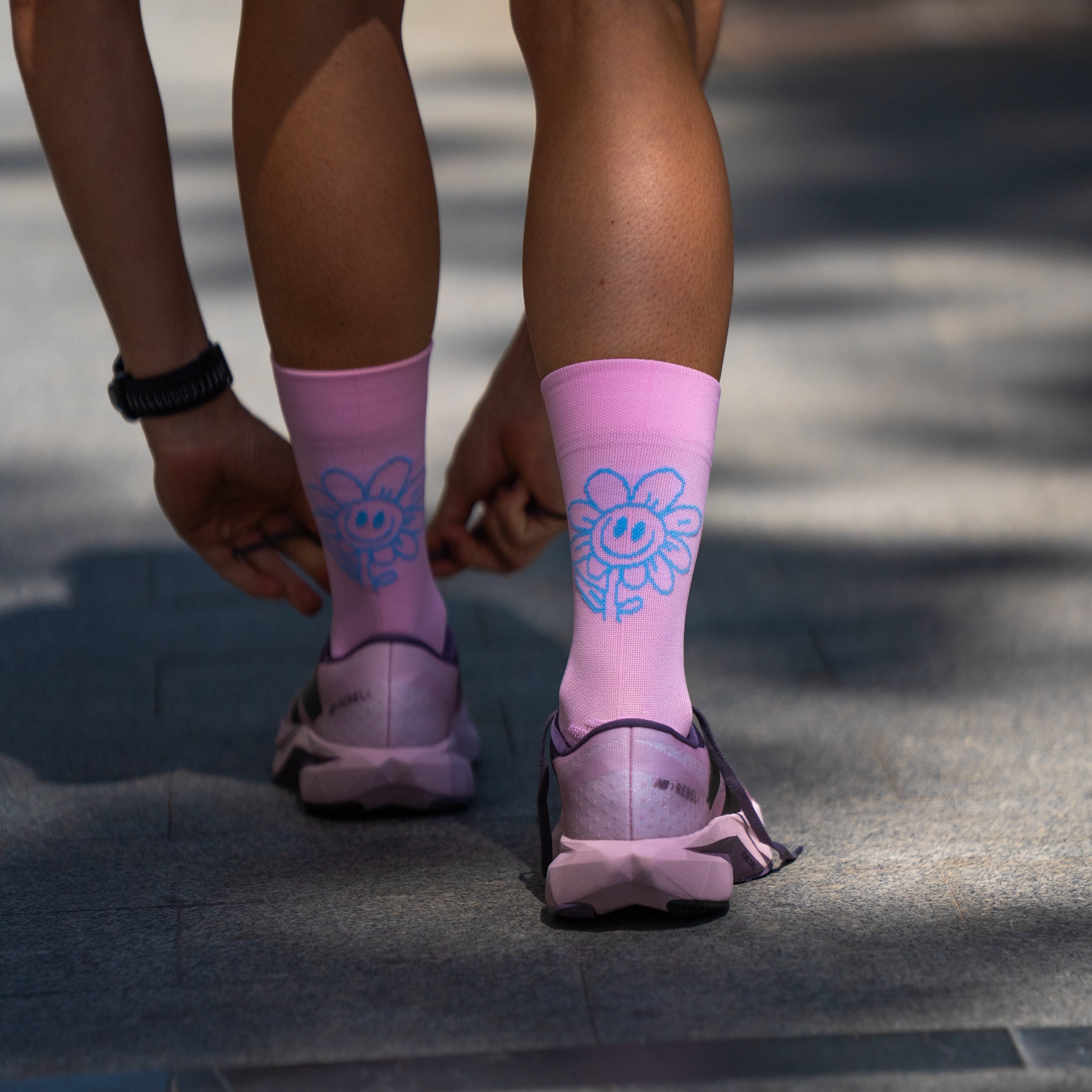 HAPPY DAY PINK - CALCETÍN RUNNING
