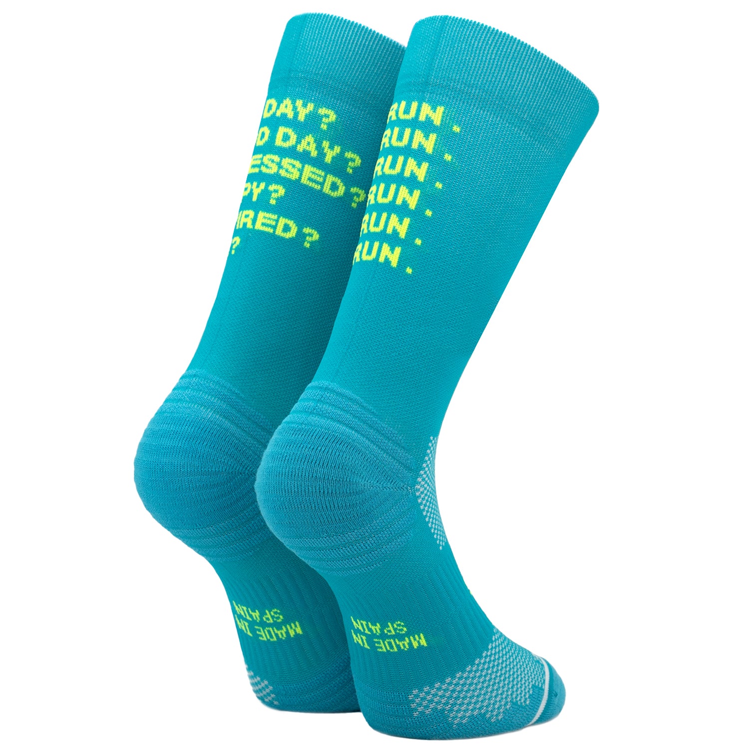 JUST RUN GREEN - RUNNING SOCKS