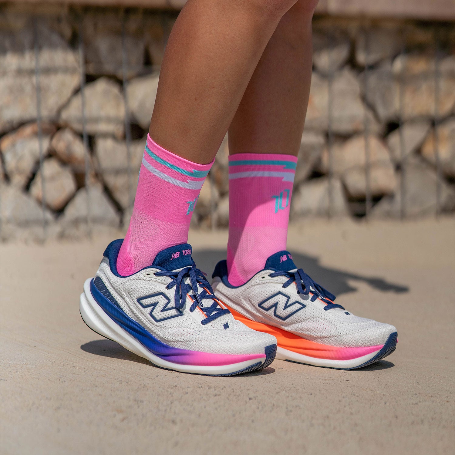SUMMER 10 PINK - PRO COMFORT RUNNING SOCKS