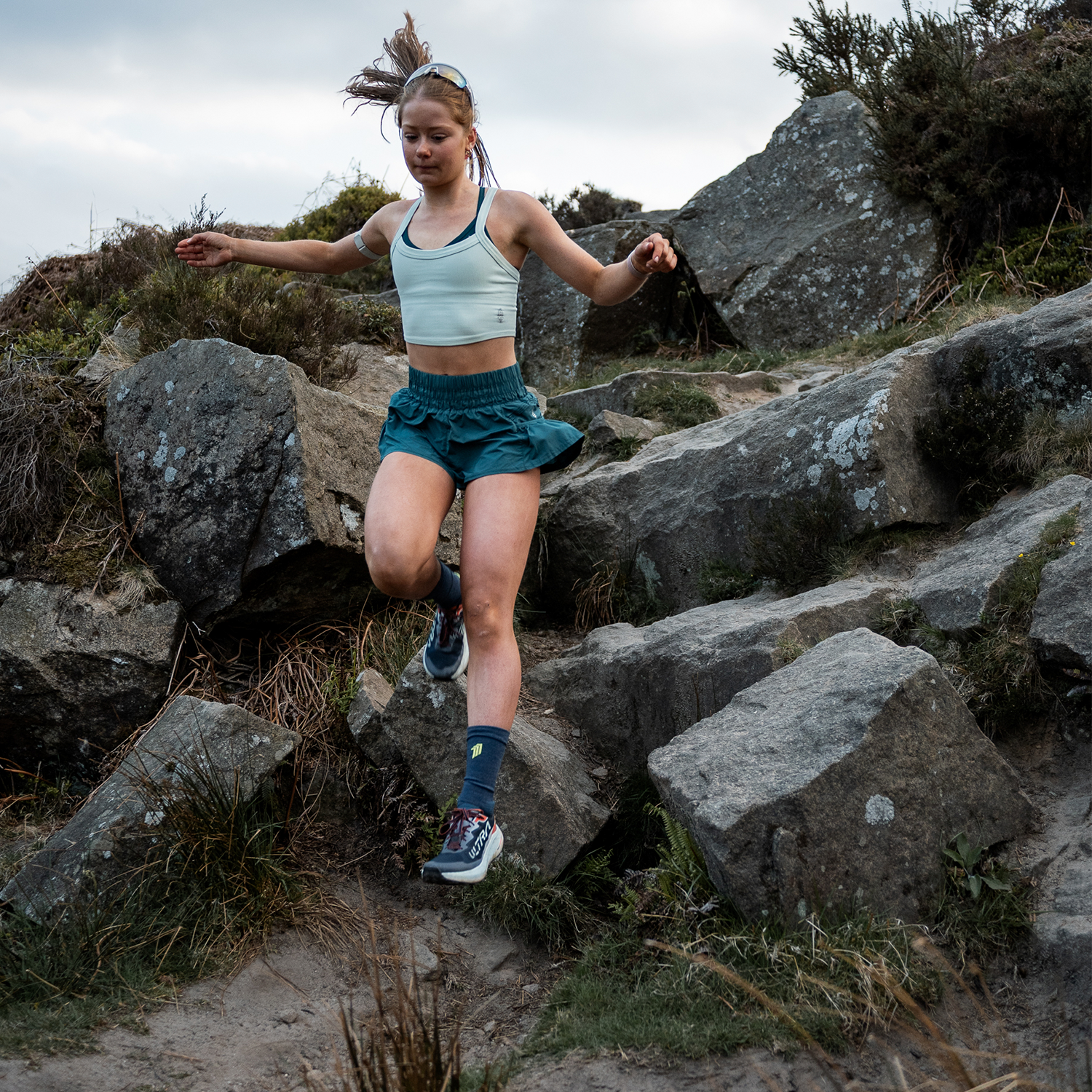 PATHLESS BLUE - TRAIL SOCKS