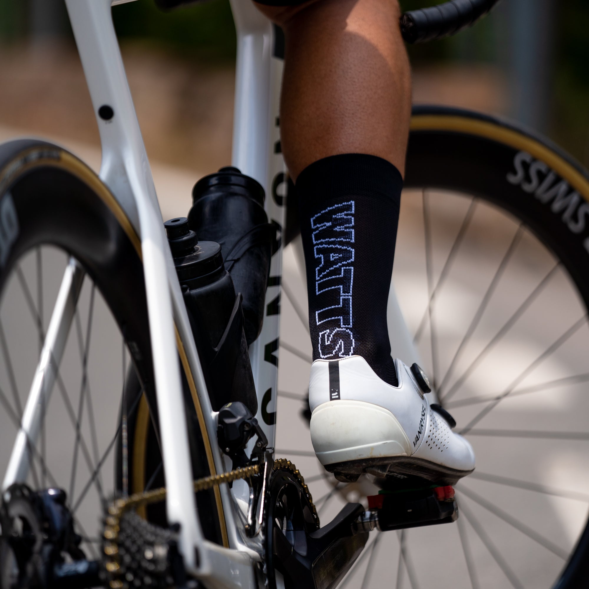 WATTS BLACK - CYCLING SOCKS