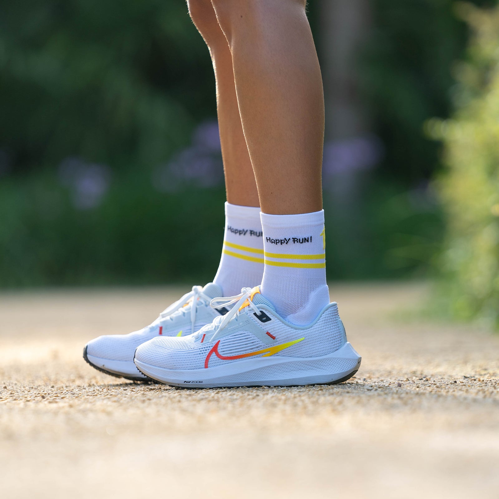 HAPPY RUN WHITE - RUN ULTRALIGHT SOCKS