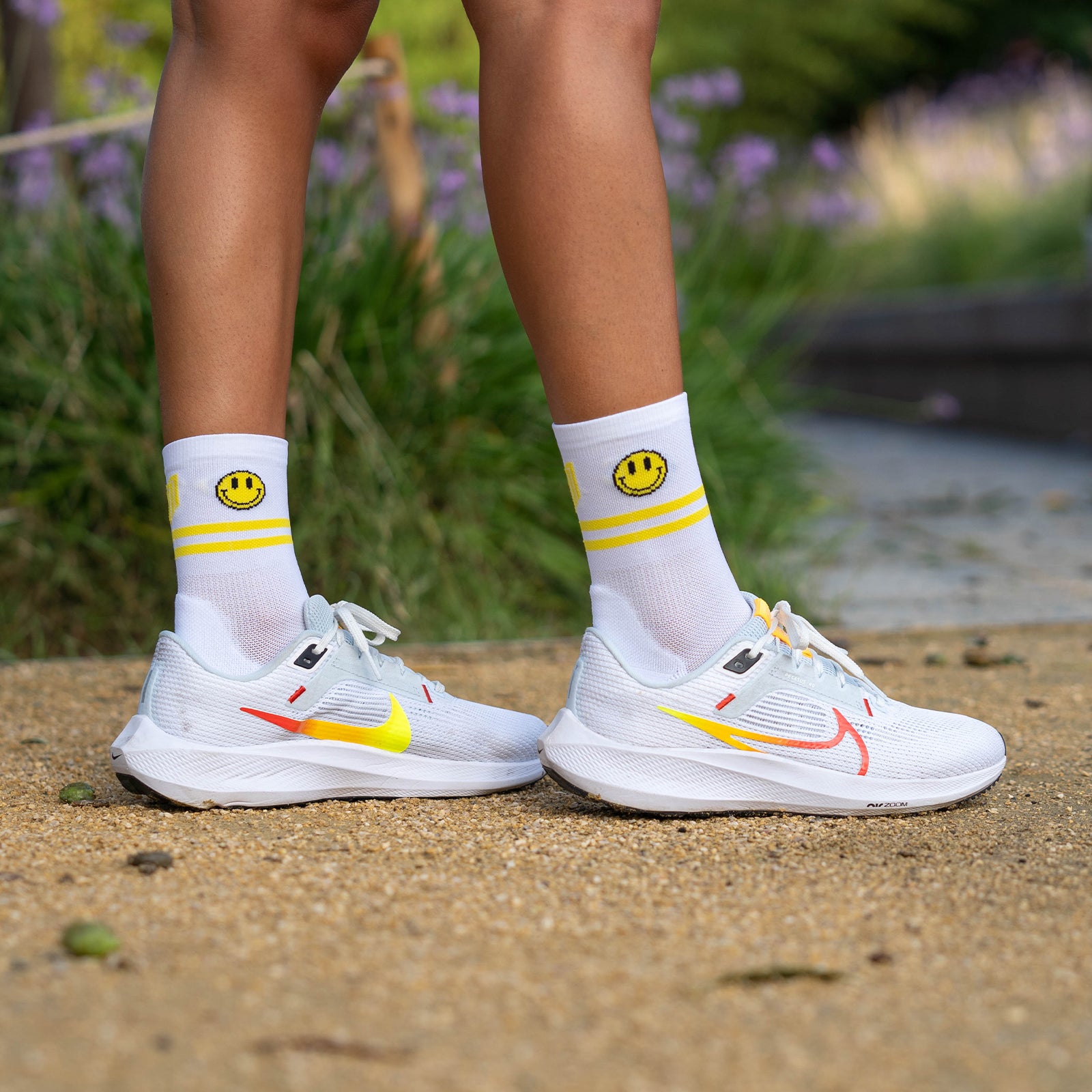 HAPPY RUN WHITE - RUN ULTRALIGHT SOCKS