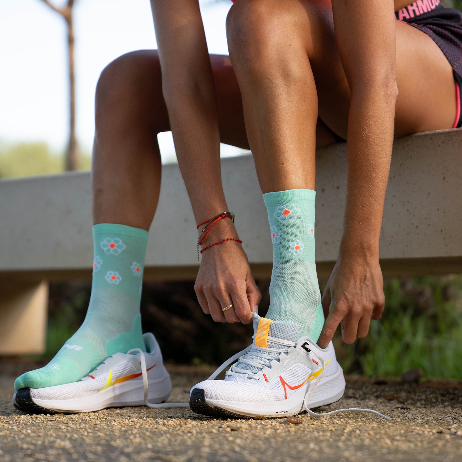 MARGUERITE GREEN - CALCETÍN RUN ULTRALIGHT