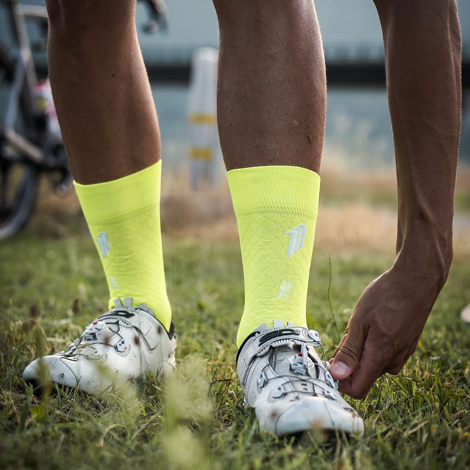 PRO ELITE YELLOW - CALCETÍN CICLISMO PRO