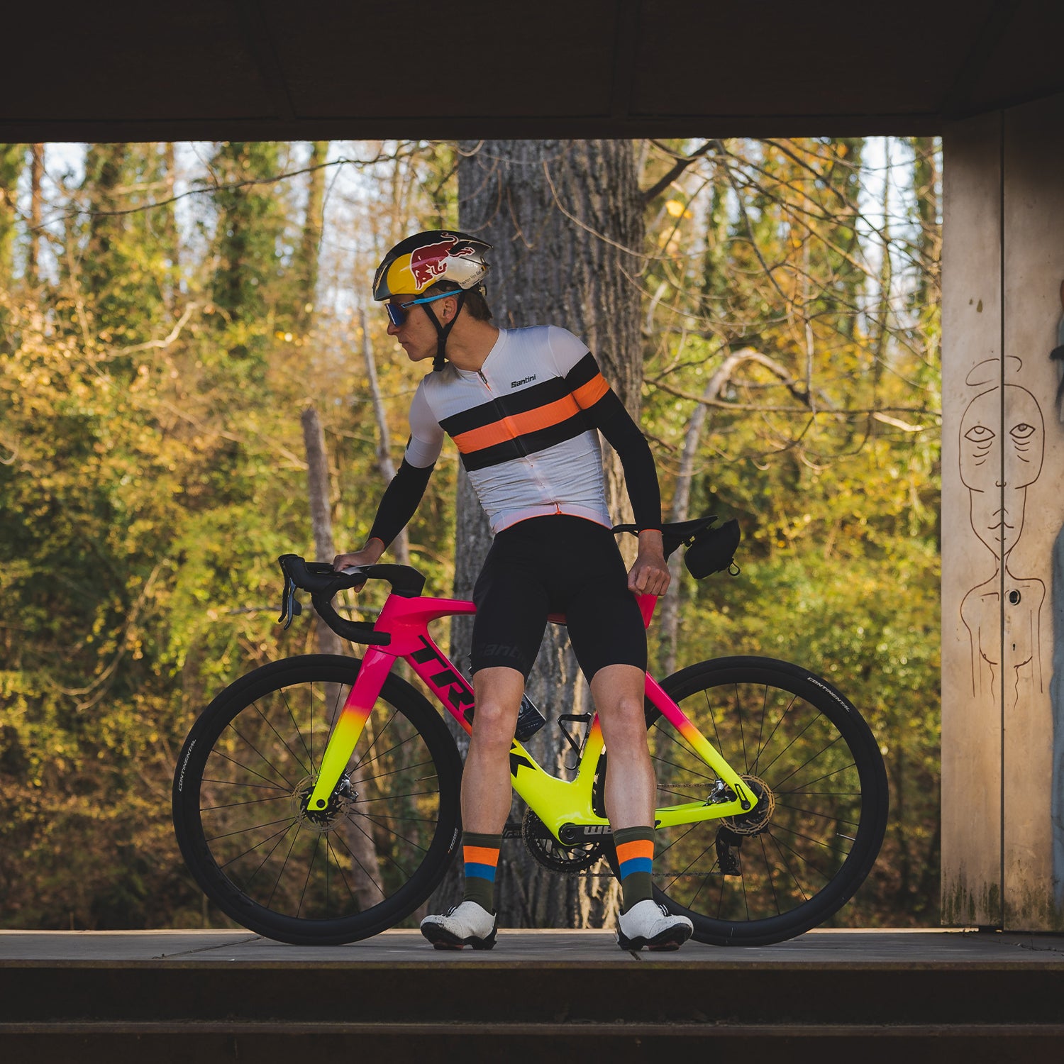 SUB 0 REFLECTIVE GREEN - MERINO WOOL CYCLING SOCKS