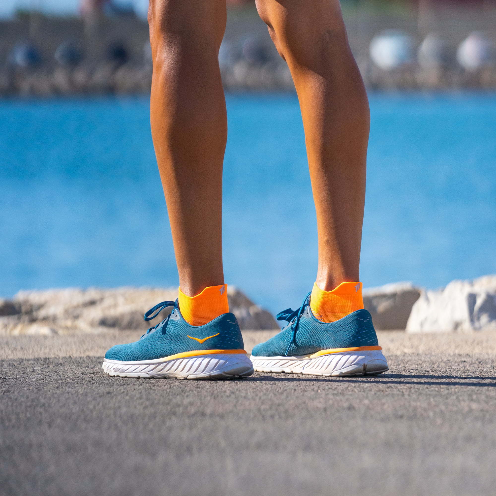 NOOSA ORANGE - RUNNING SOCKS