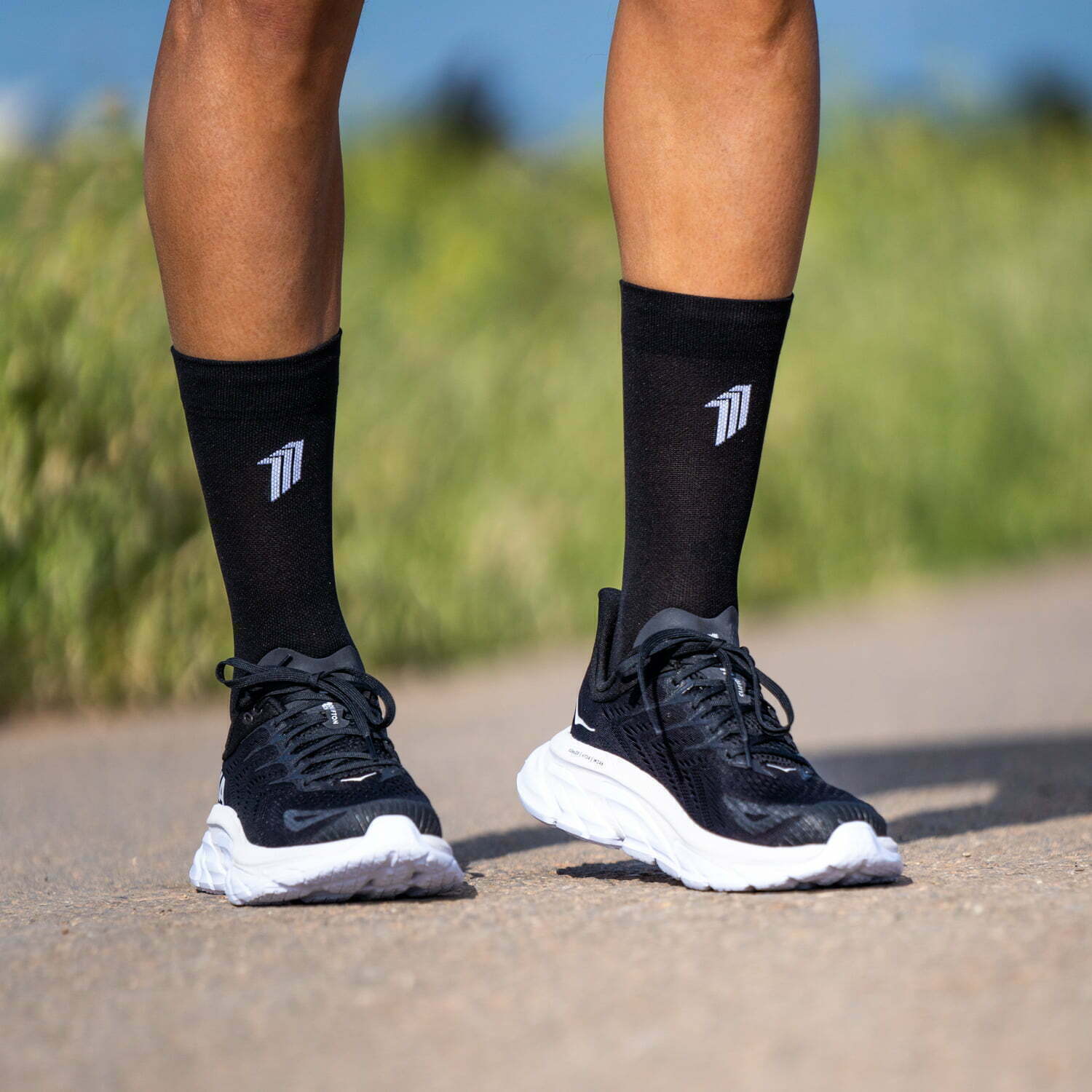 SEVEN MILE BLACK - RUNNING SOCKS