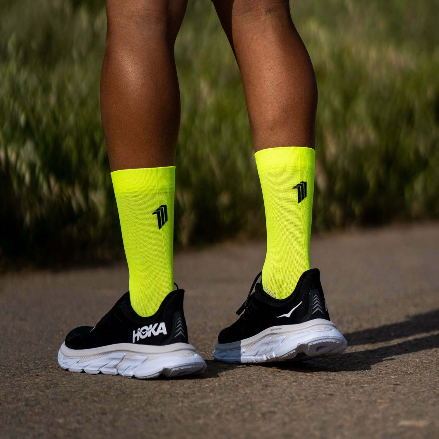 SEVEN MILE YELLOW - RUNNING SOCKS