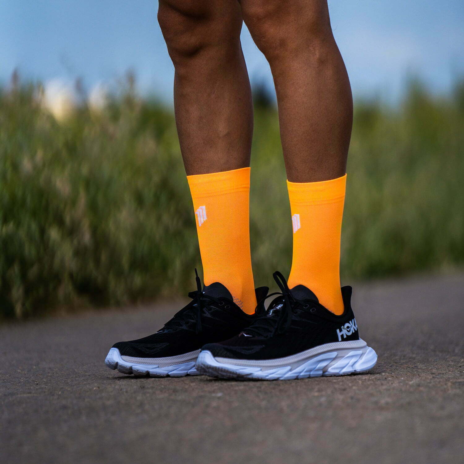 SEVEN MILE ORANGE - RUNNING SOCKS