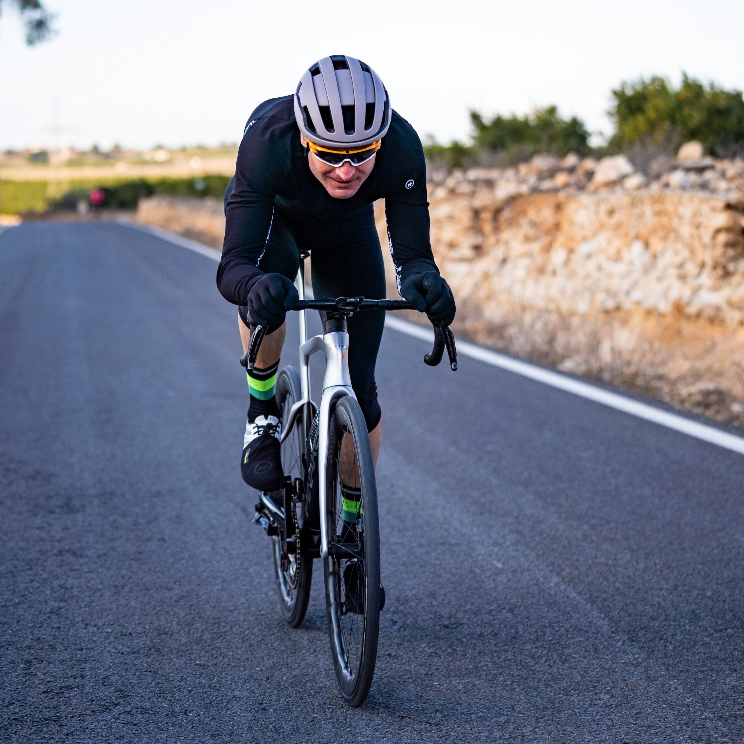 SUB 0 REFLECTIVE BLACK - CALCETÍN CICLISMO LANA MERINO