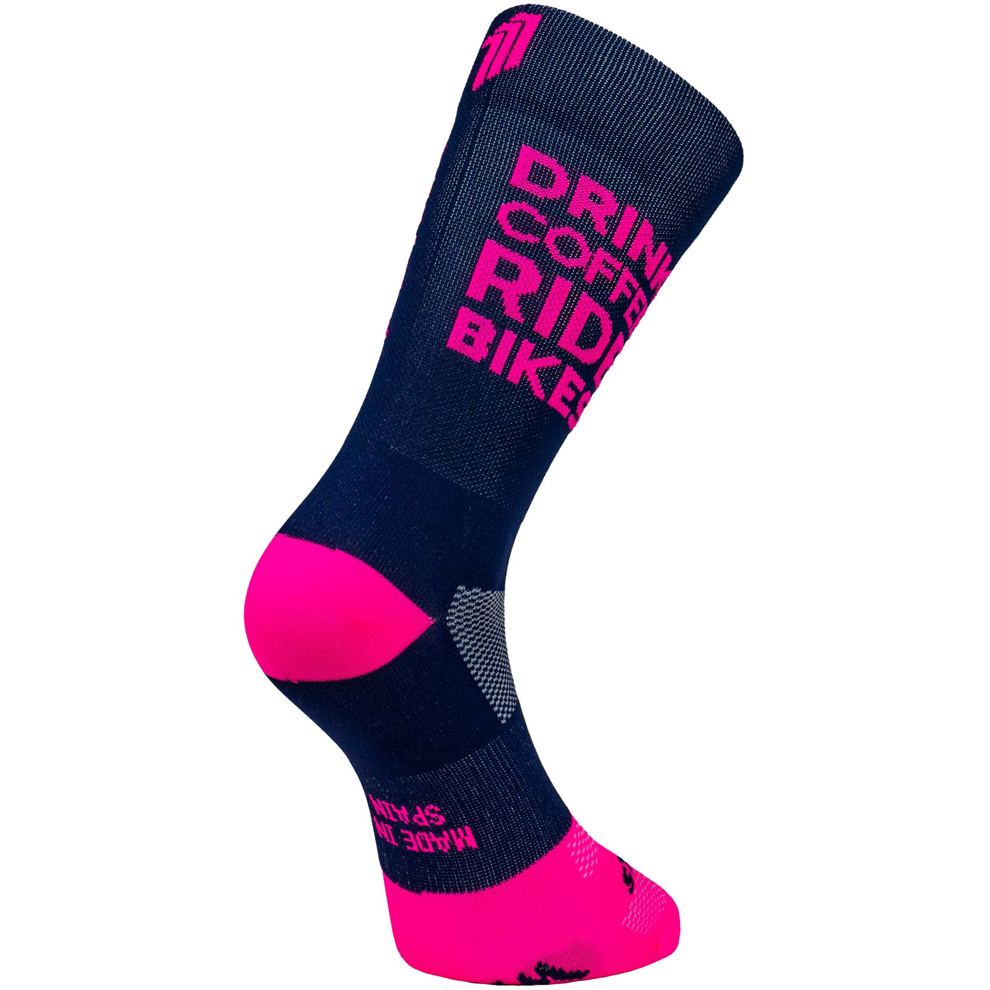 DRINK COFFEE PINK - CALCETÍN CICLISMO
