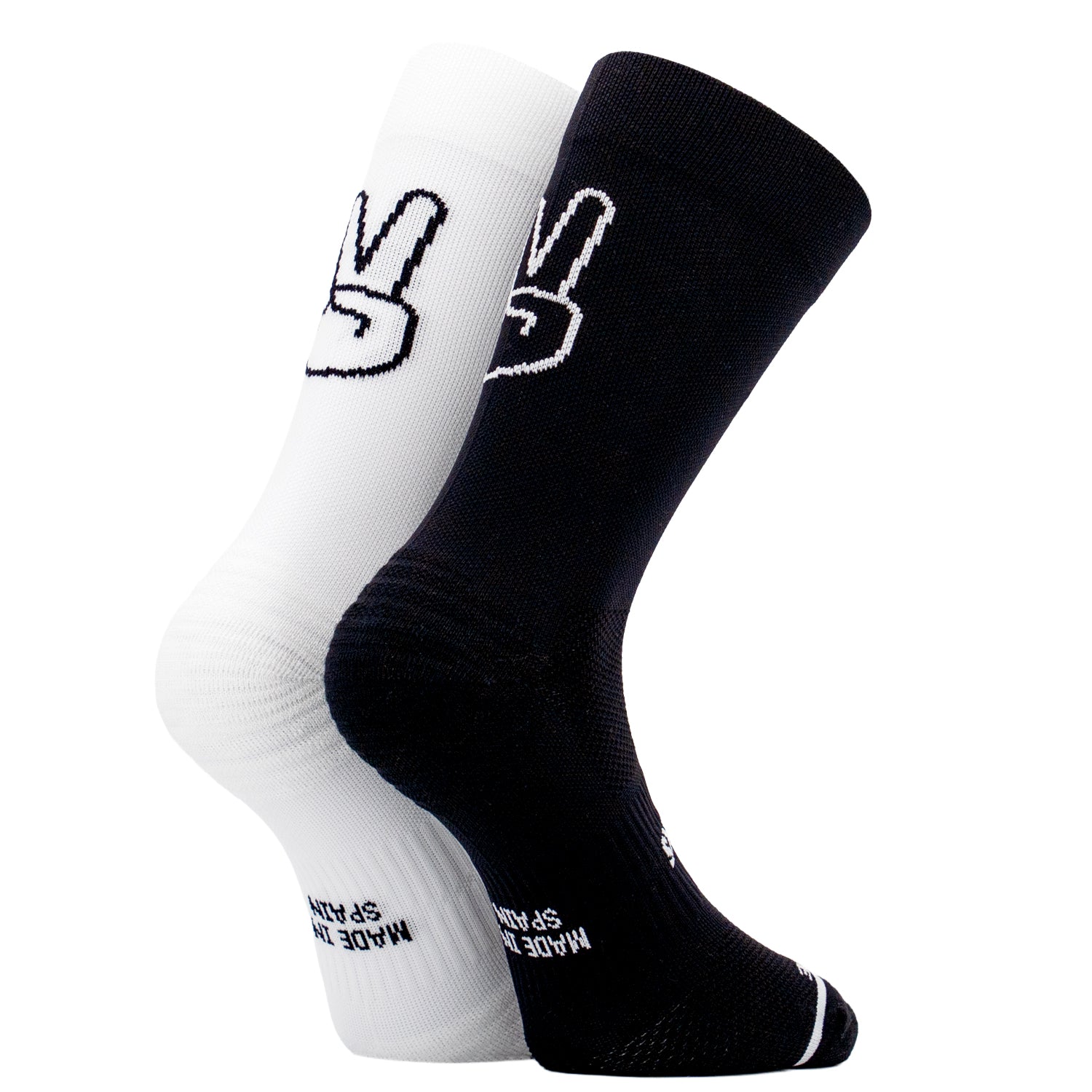 UP BLACK & WHITE - RUNNING SOCKS