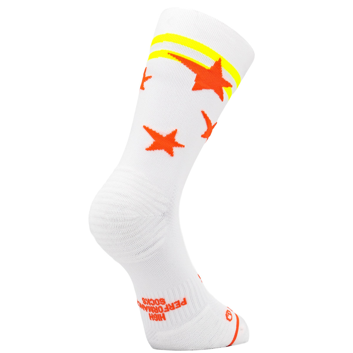 STAR RUN ORANGE - RUNNING SOCK