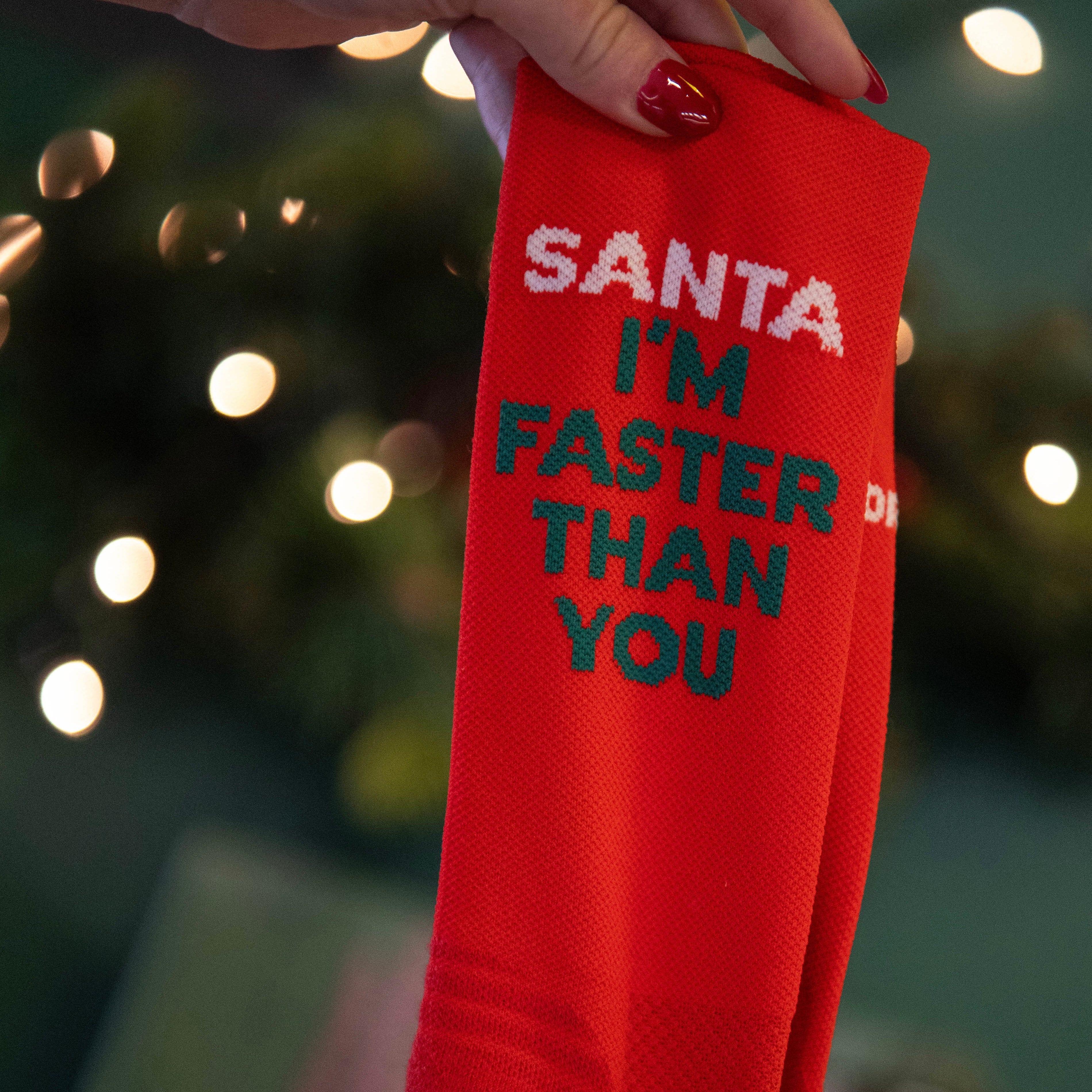 SANTA FASTER - RUNNING SOCKS