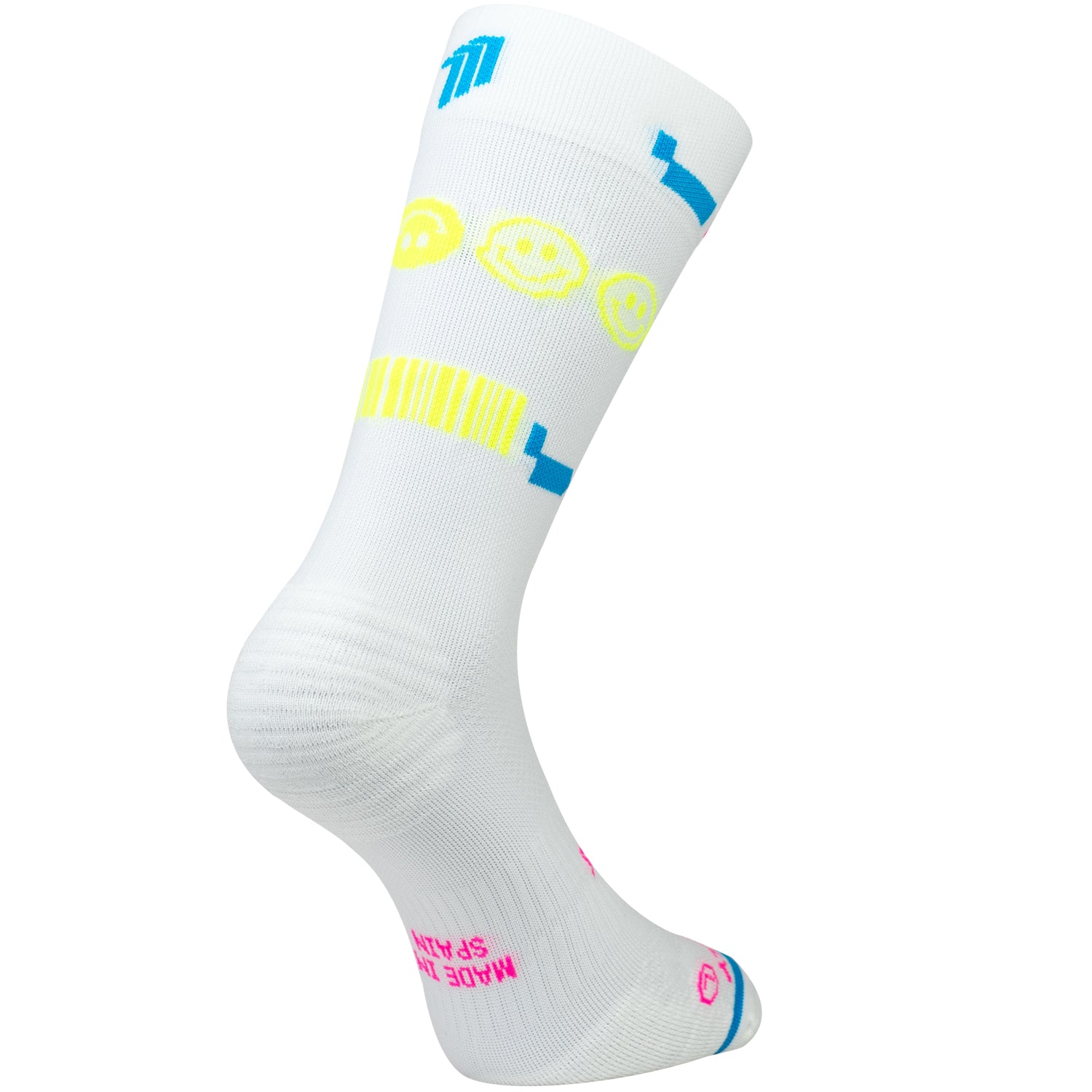 80'S NIGHT WHITE - RUNNING SOCKS