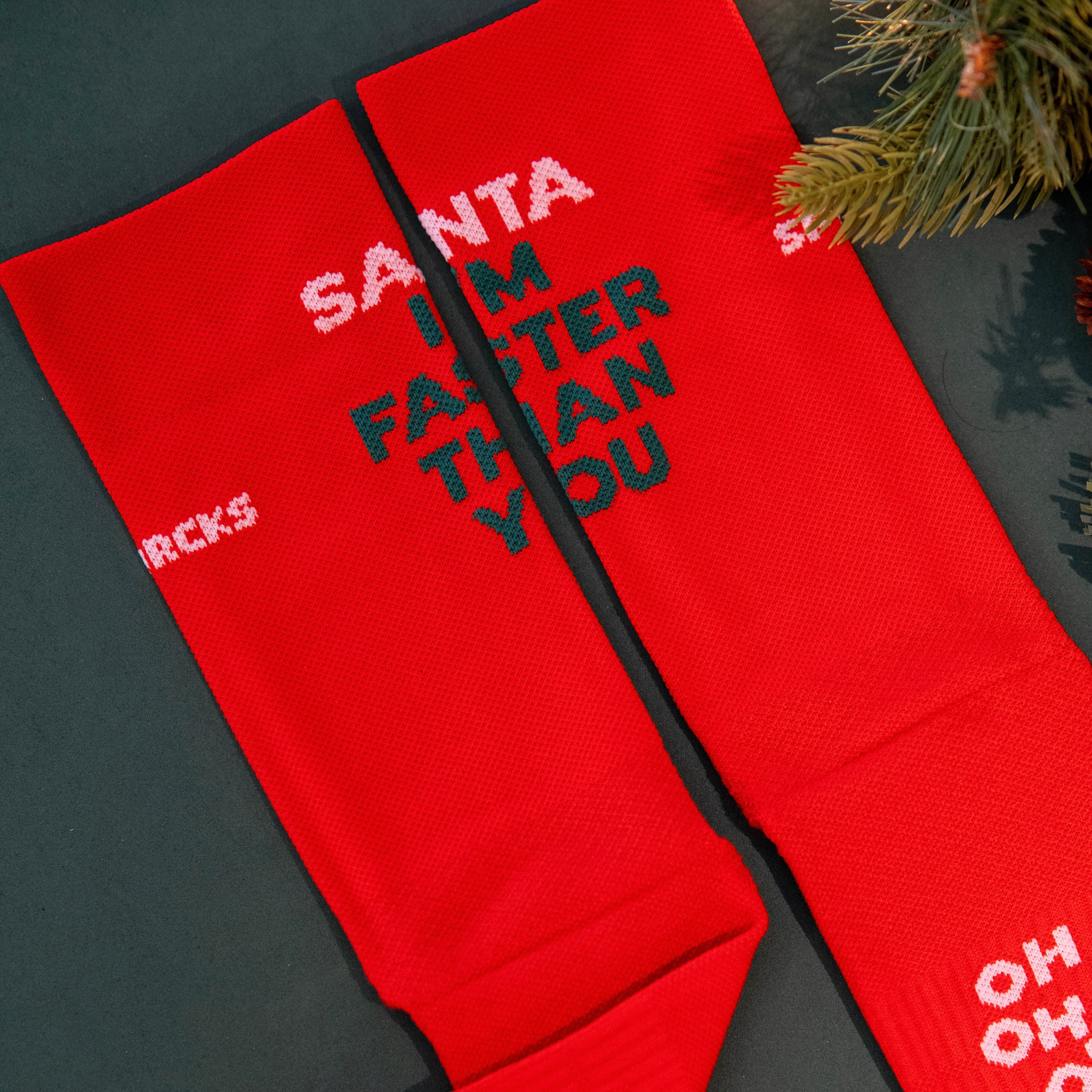 SANTA FASTER - RUNNING SOCKS
