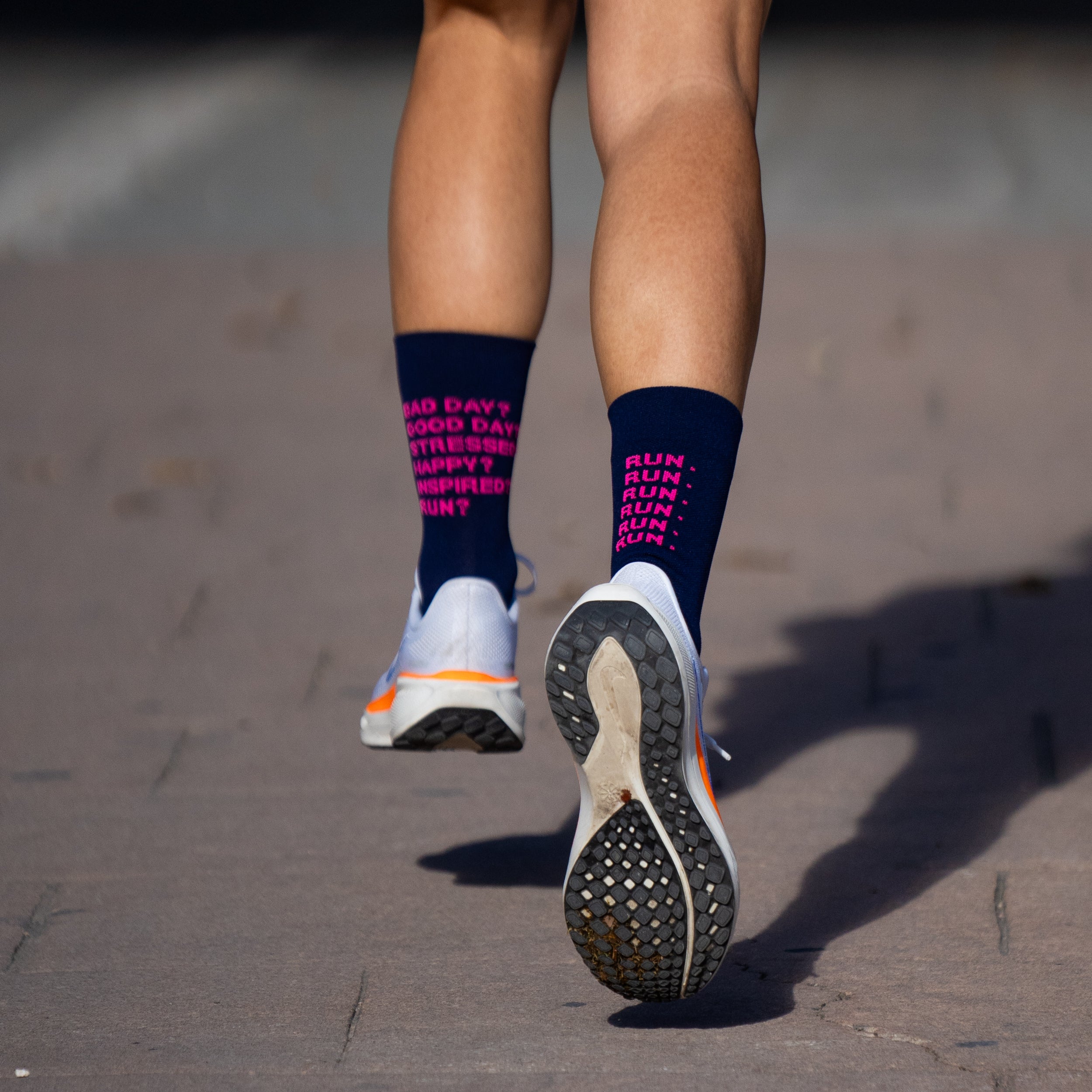 JUST RUN BLUE - RUNNING SOCKS