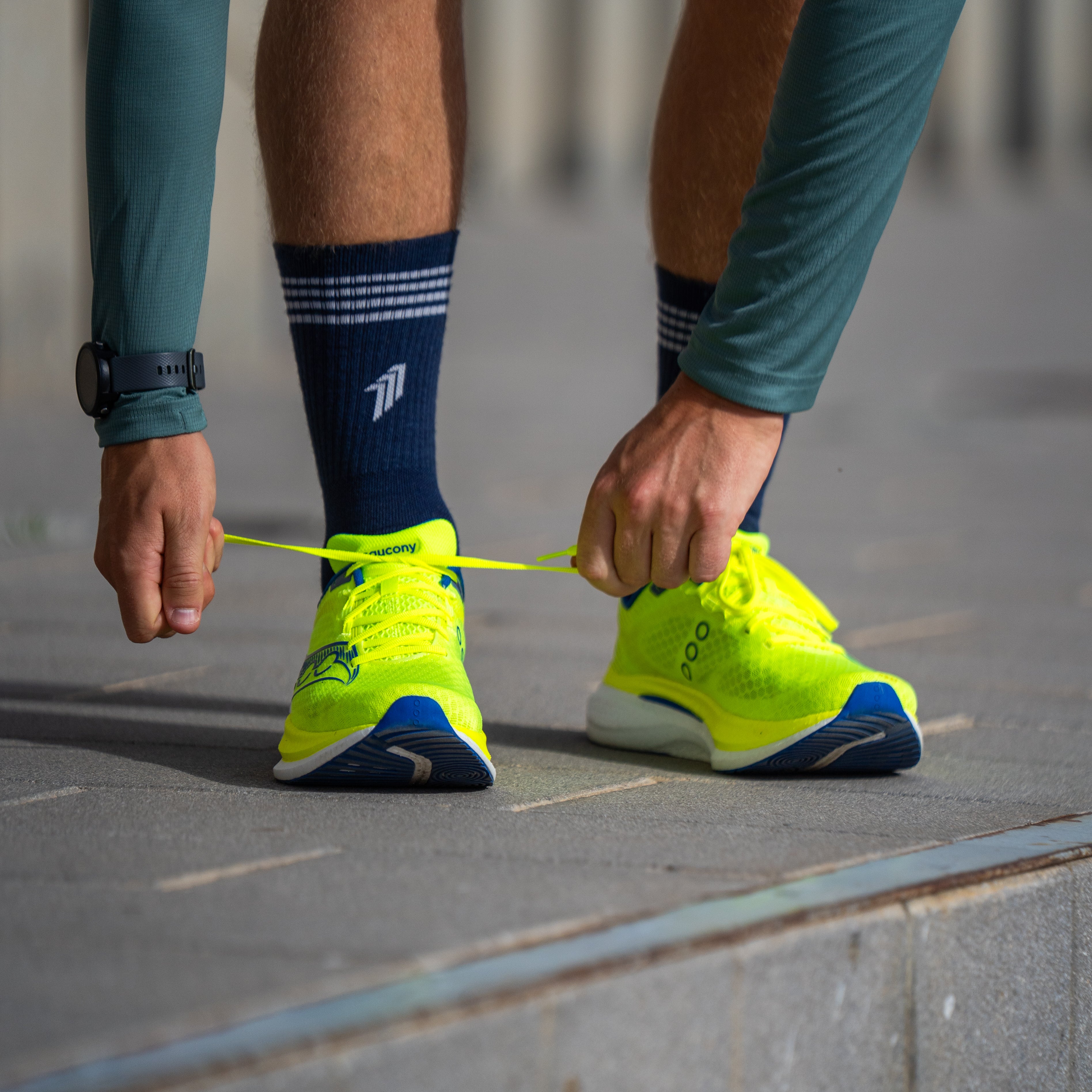 NO RISK BLUE - CALCETIN WINTER RUNNING