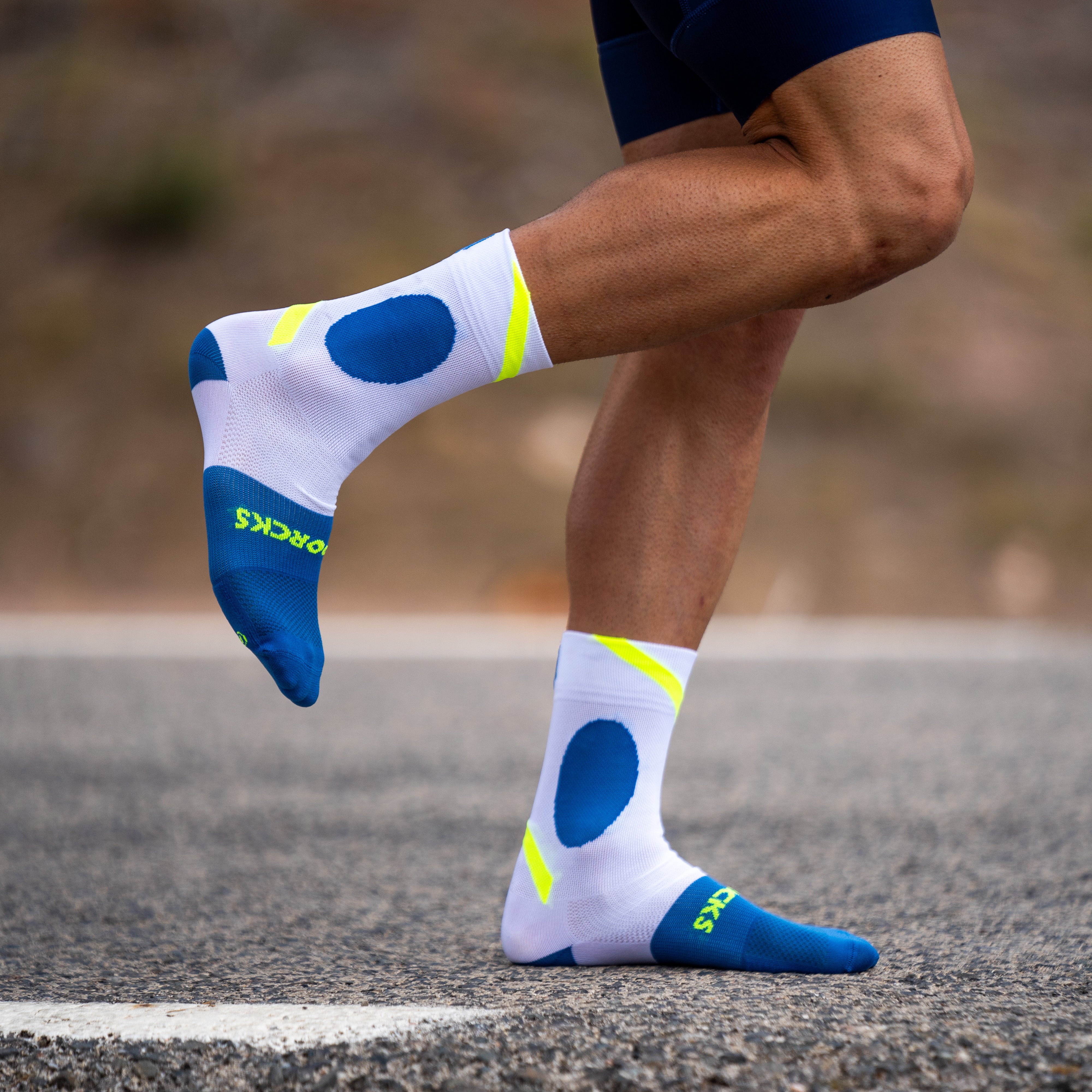 MONTE BECCO WHITE - CYCLING SOCKS