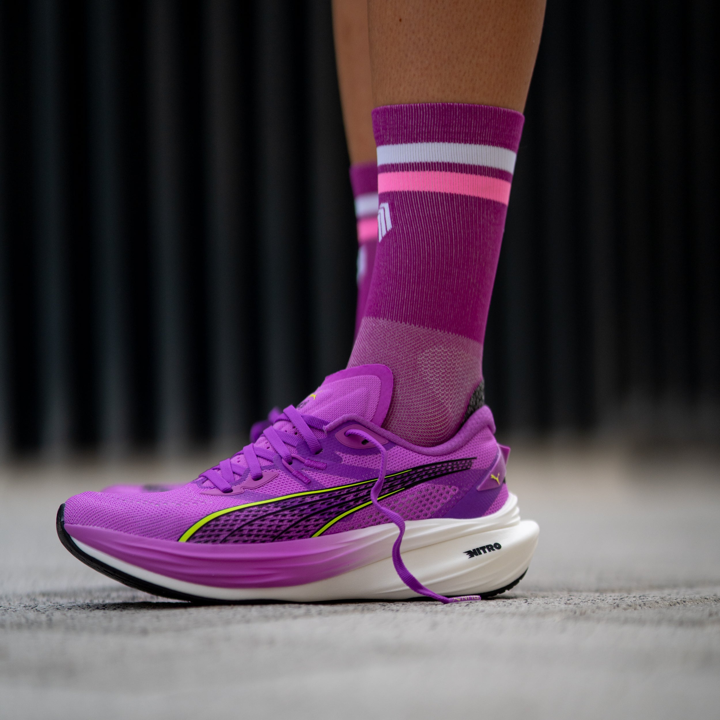 PRO PURPLE WHITE - CALCETÍN RUN ULTRALIGHT