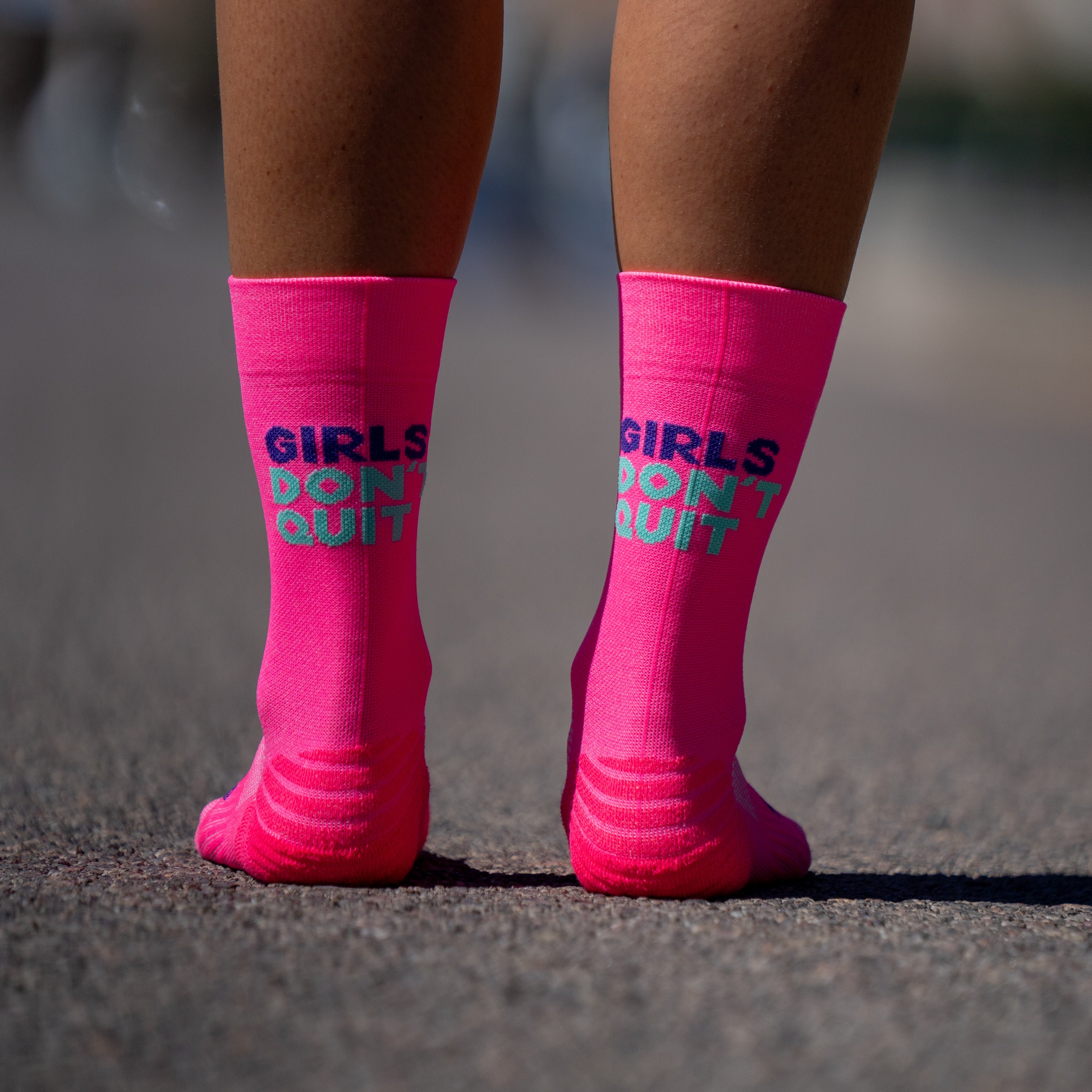 GIRLS DON'T QUIT - RUNNING SOCKS