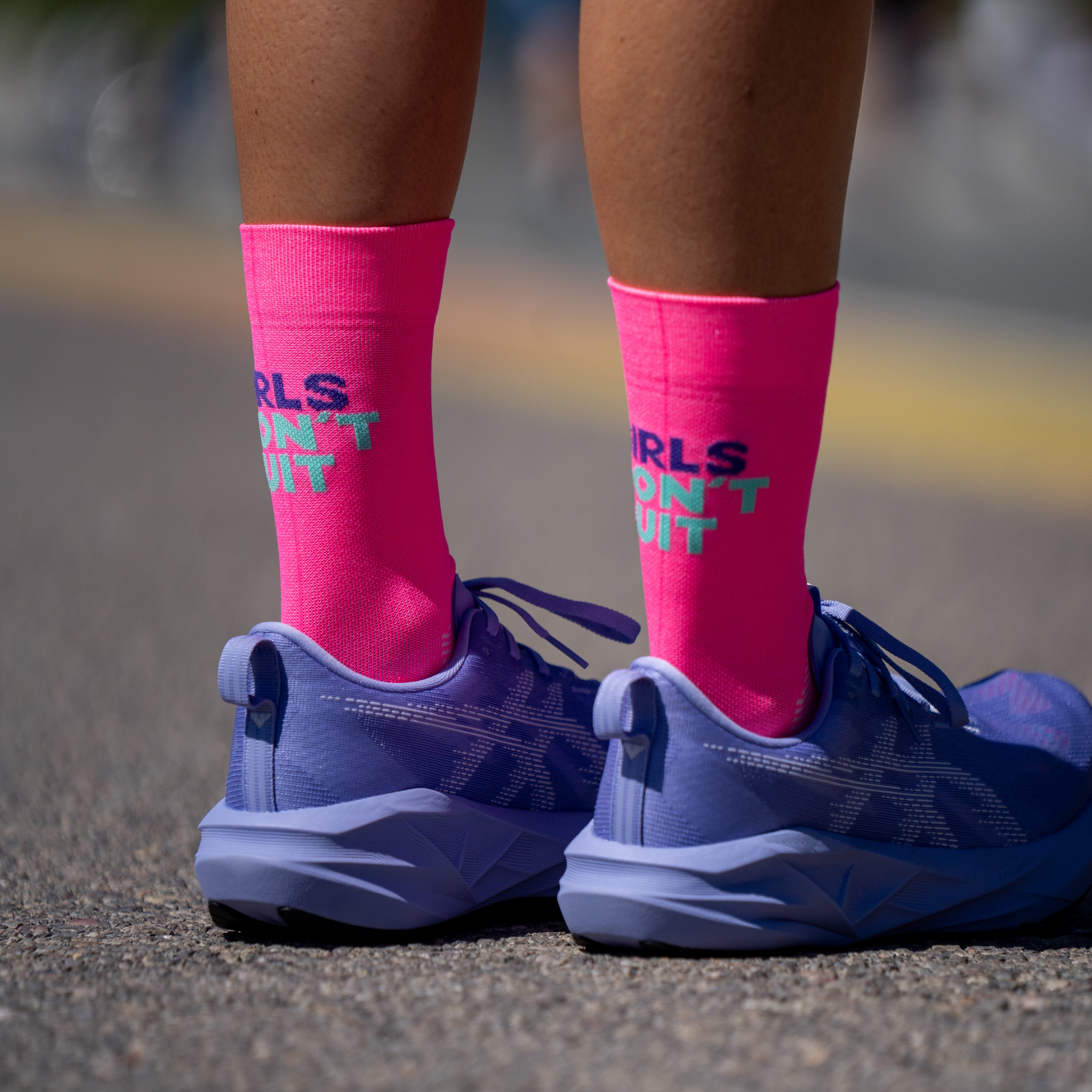 GIRLS DON'T QUIT - RUNNING SOCKS