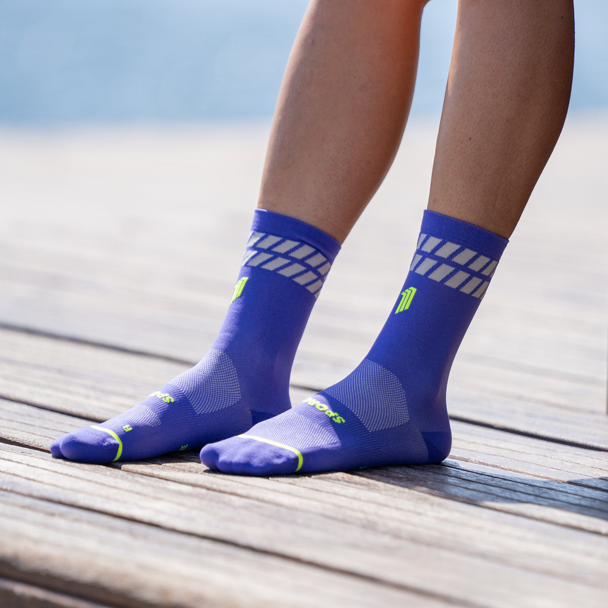ULTRALIGHT PRO STRIPED PURPLE - RUN ULTRALIGHT SOCKS