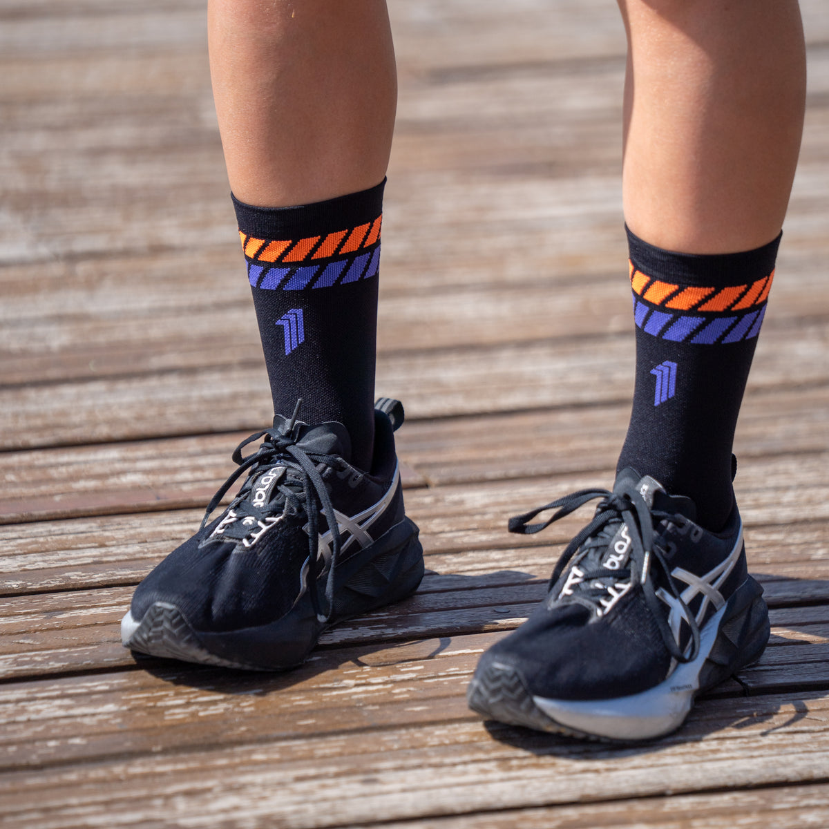 ULTRALIGHT PRO STRIPED BLACK - RUN ULTRALIGHT SOCKS