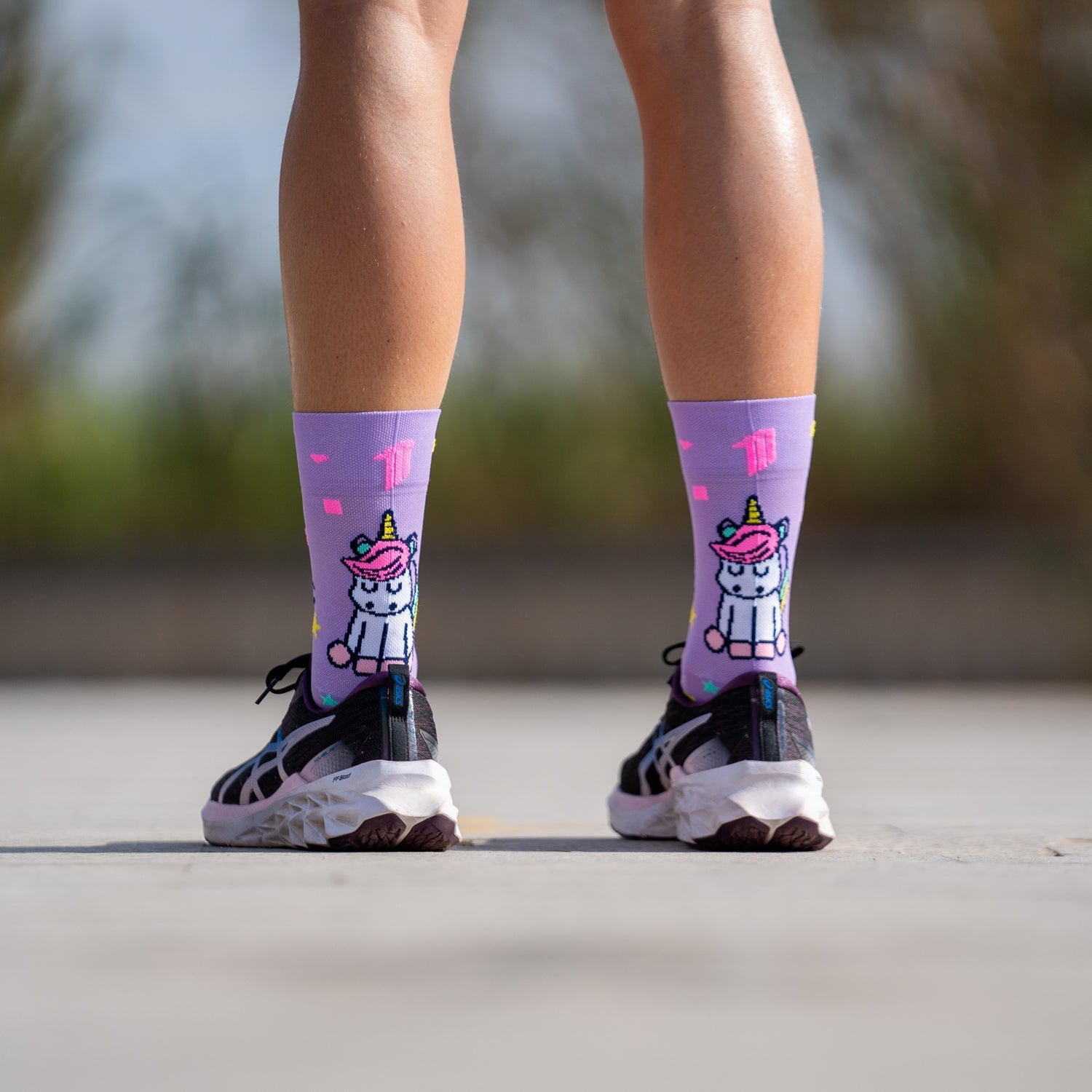 STAY MAGIC PURPLE - RUNNING SOCKS