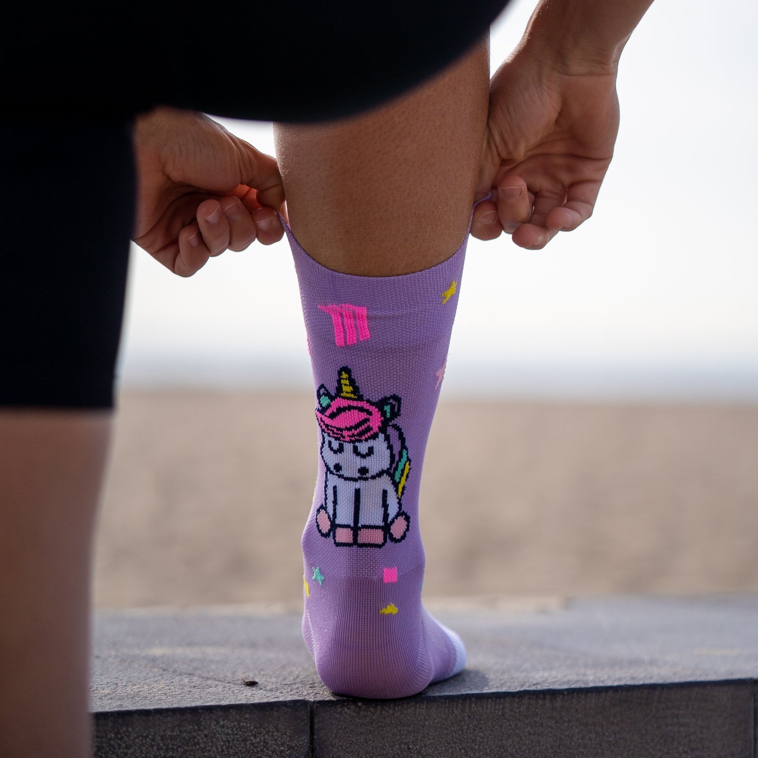 STAY MAGIC PURPLE - RUNNING SOCKS