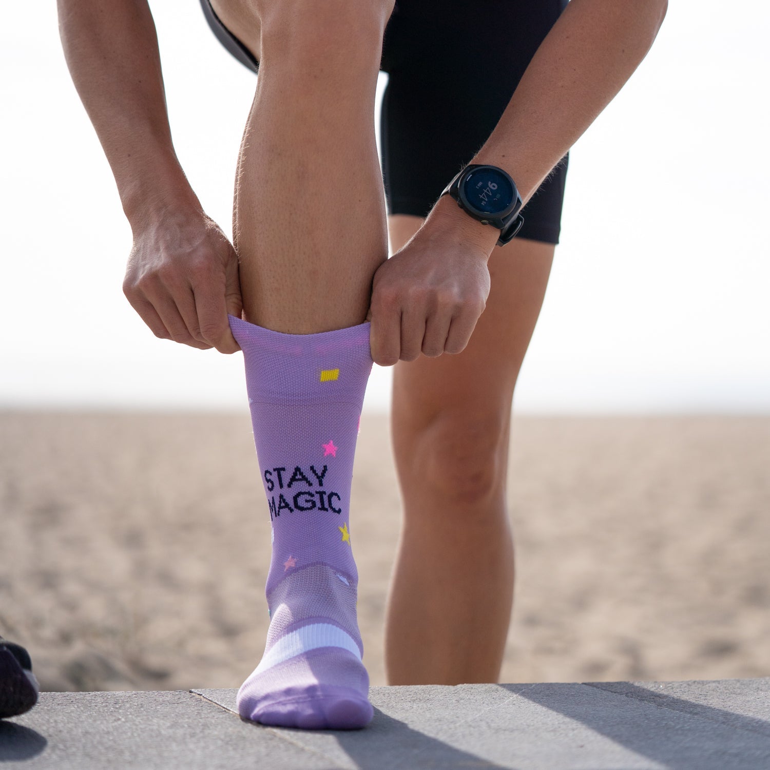 STAY MAGIC PURPLE - RUNNING SOCKS