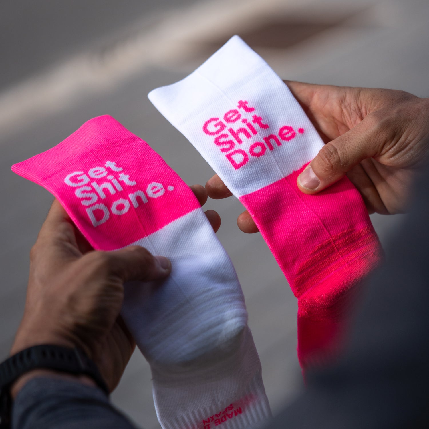 GET SHIT DONE PINK - CALCETÍN RUNNING