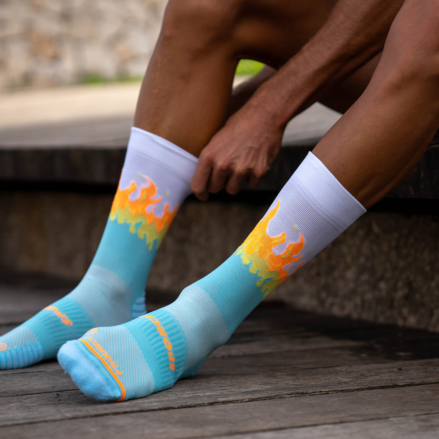 Sports Socks Hanker Run Blue Running