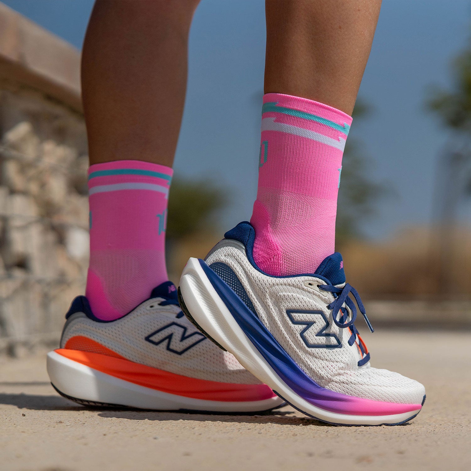 SUMMER 10 PINK - PRO COMFORT RUNNING SOCKS